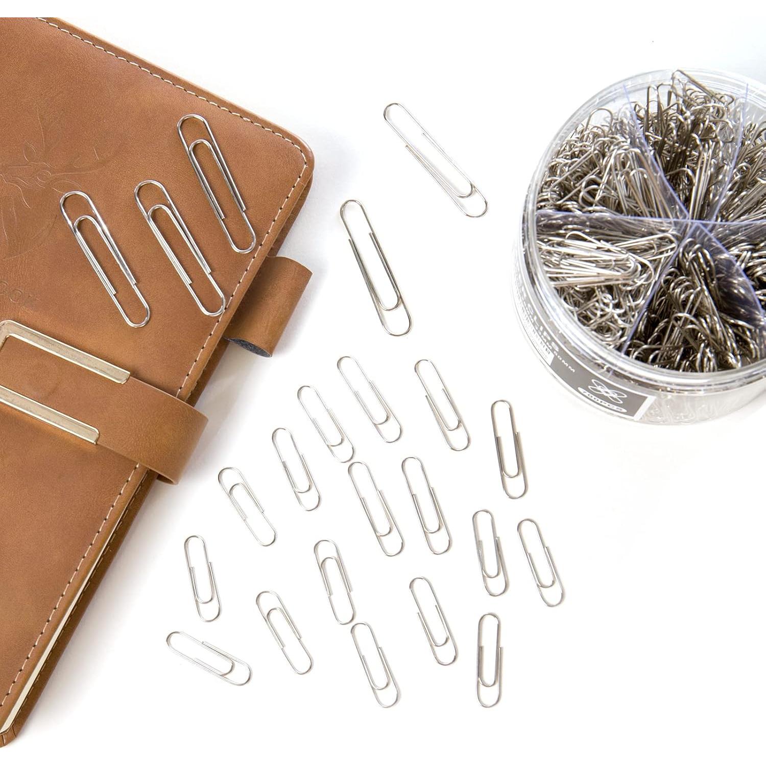 Clips de Papel Grandes Wakawaga 700 Piezas Acero Inoxidable