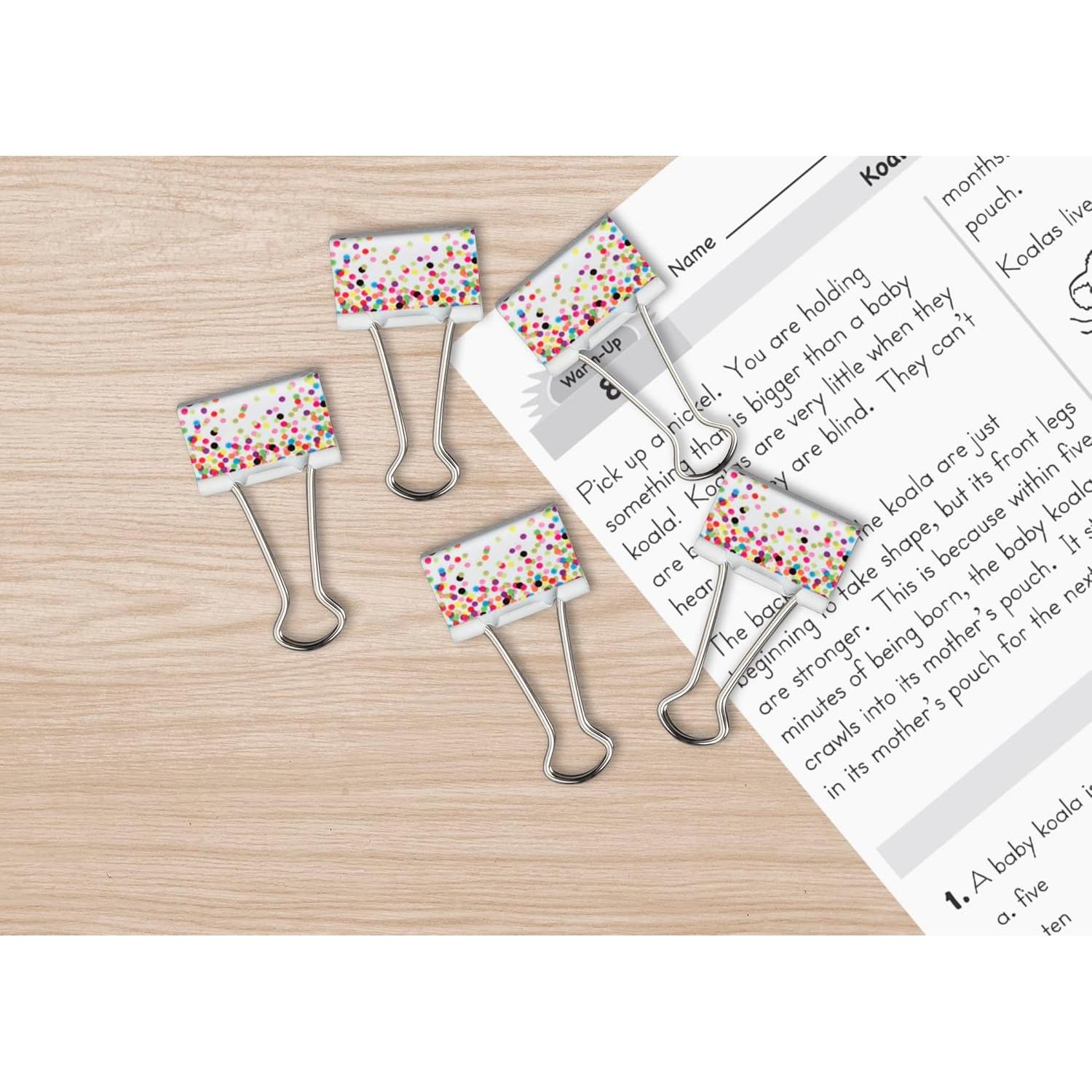 Clip de Carpeta Mediano Confetti Recursos Creados por Maestros