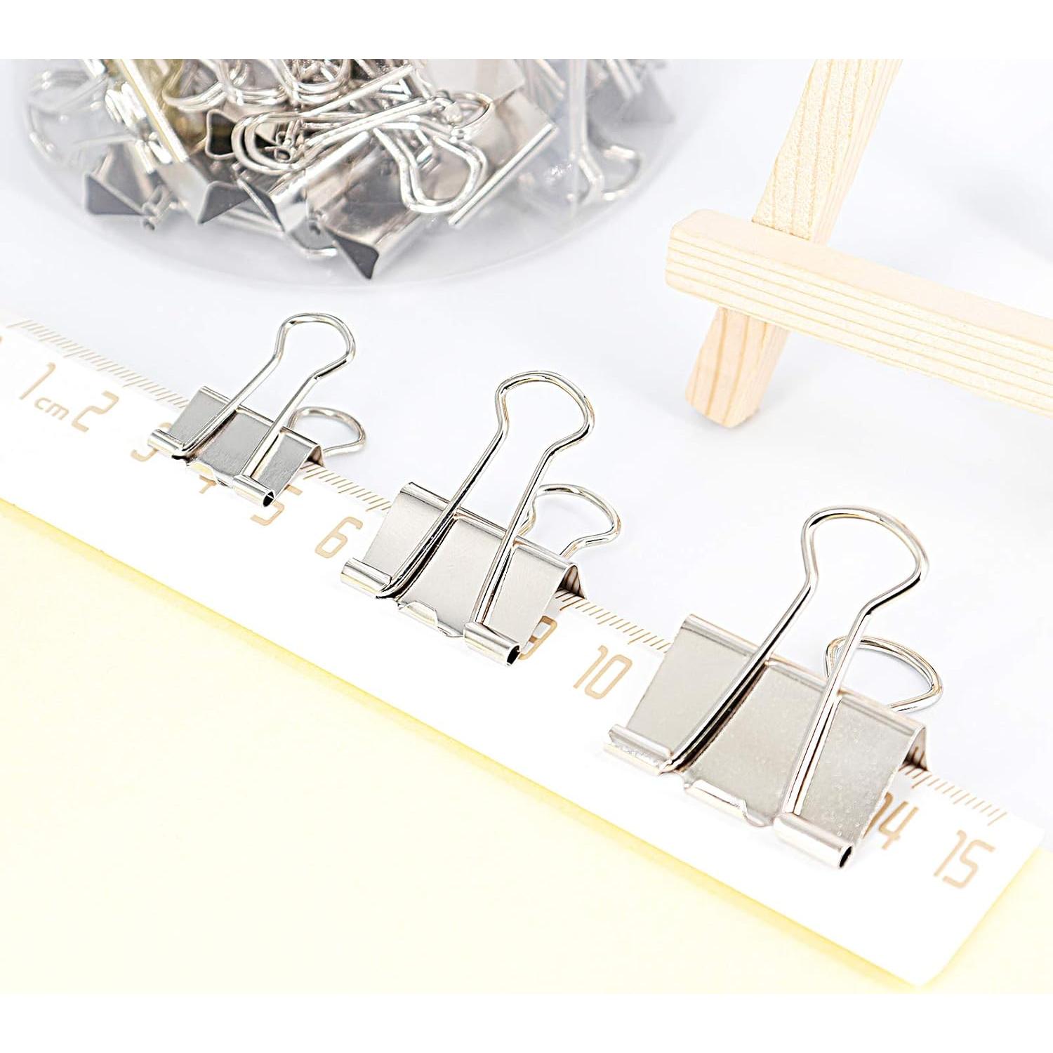 Clip de Papel YOPINK Plateado - Juego 42 Piezas Variadas