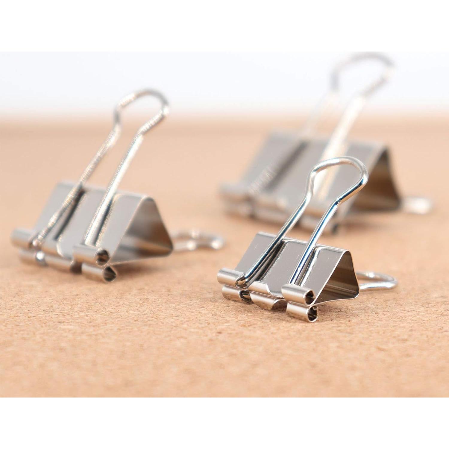 Clip de Papel YOPINK Plateado - Juego 42 Piezas Variadas