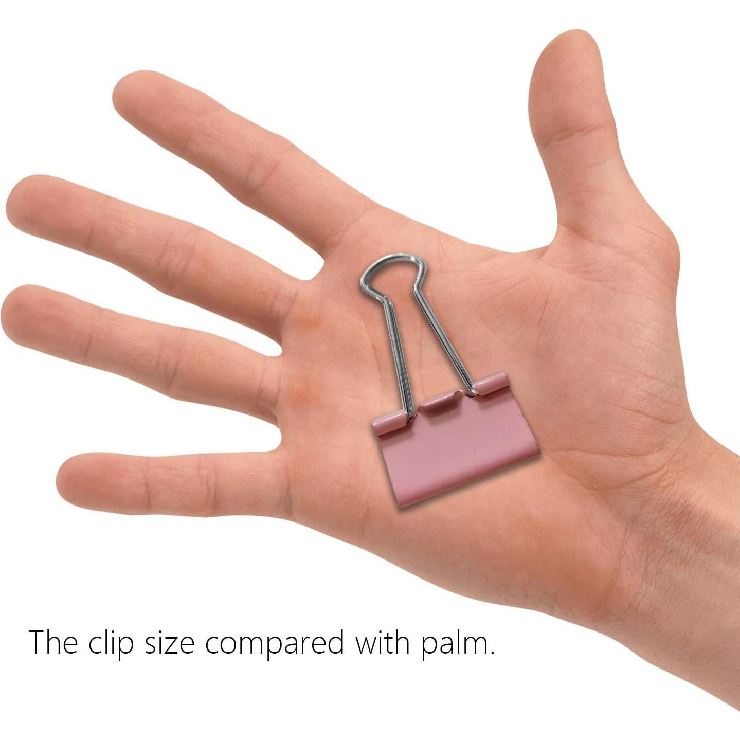 Clip de carpeta mediano rosa nctinystore 32 mm 24 PCS