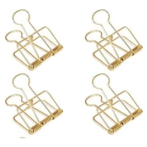 Clips de Papel Dorados WNHNO 51mm - Set de 4 Pcs