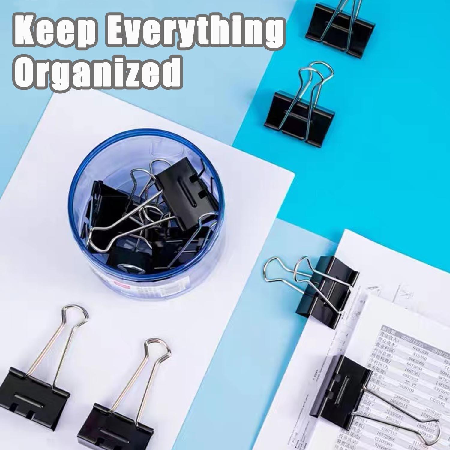 208 Clips de Papel Metálicos DHYLRICHER en Varios Tamaños