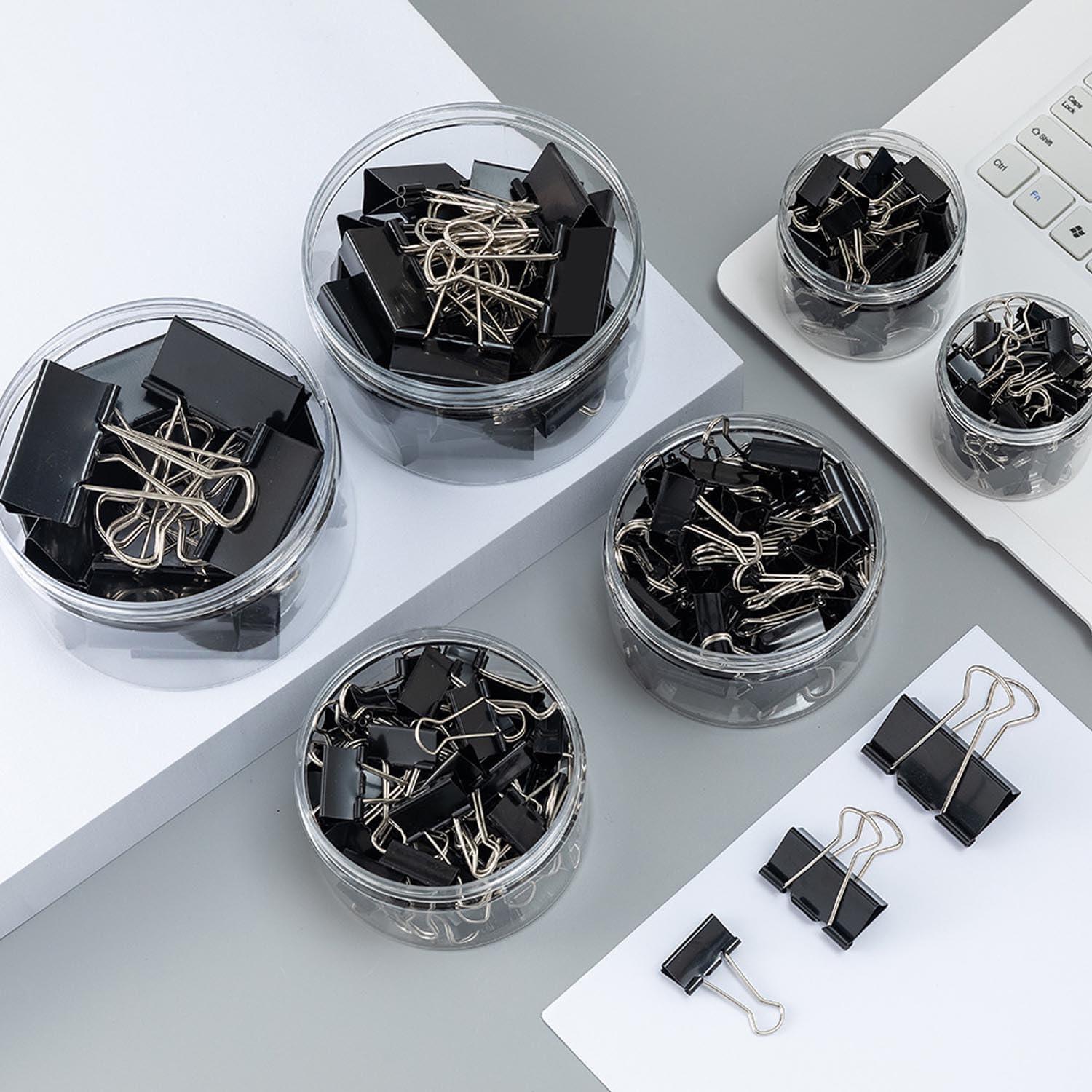 208 Clips de Papel Metálicos DHYLRICHER en Varios Tamaños