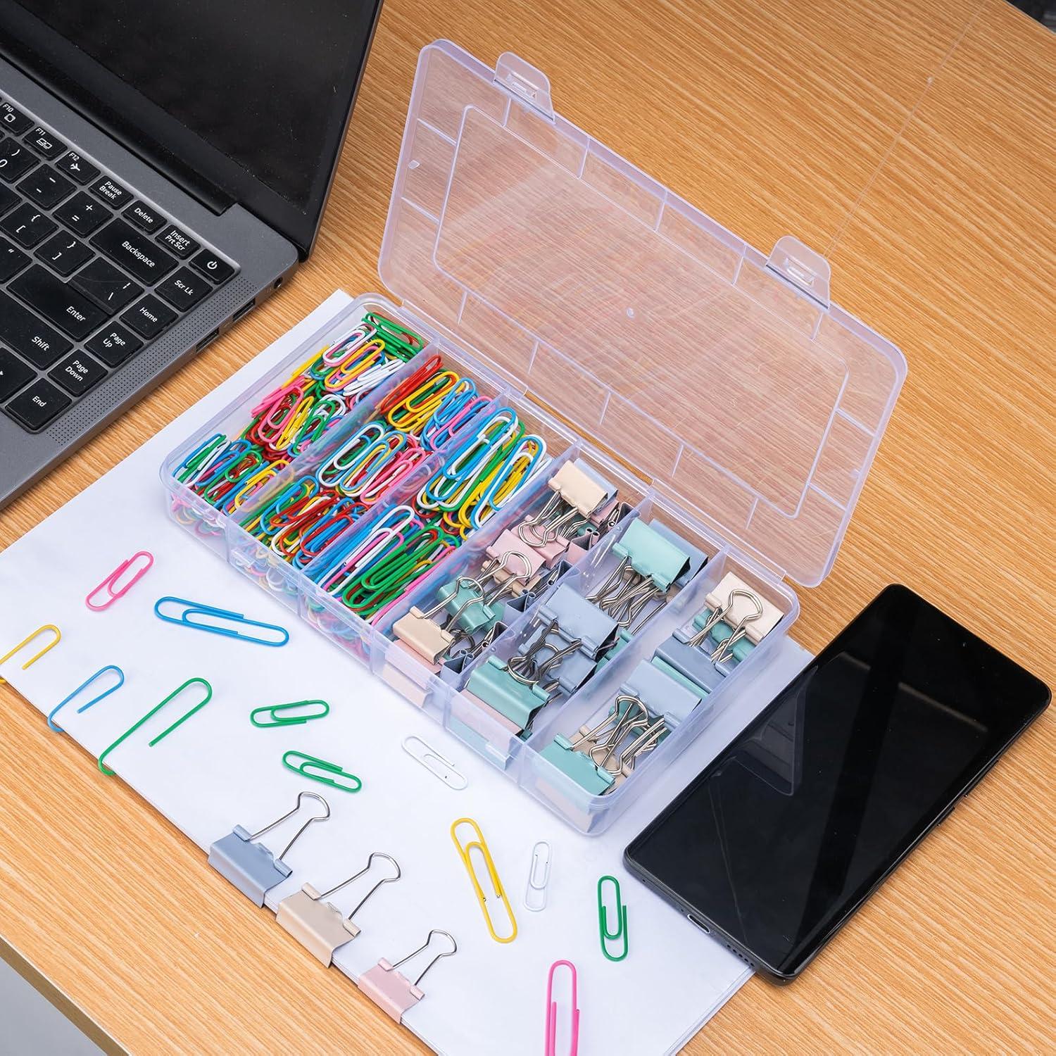 Conjunto de Clips de Oficina Tsondeku 284 Pcs Coloridos