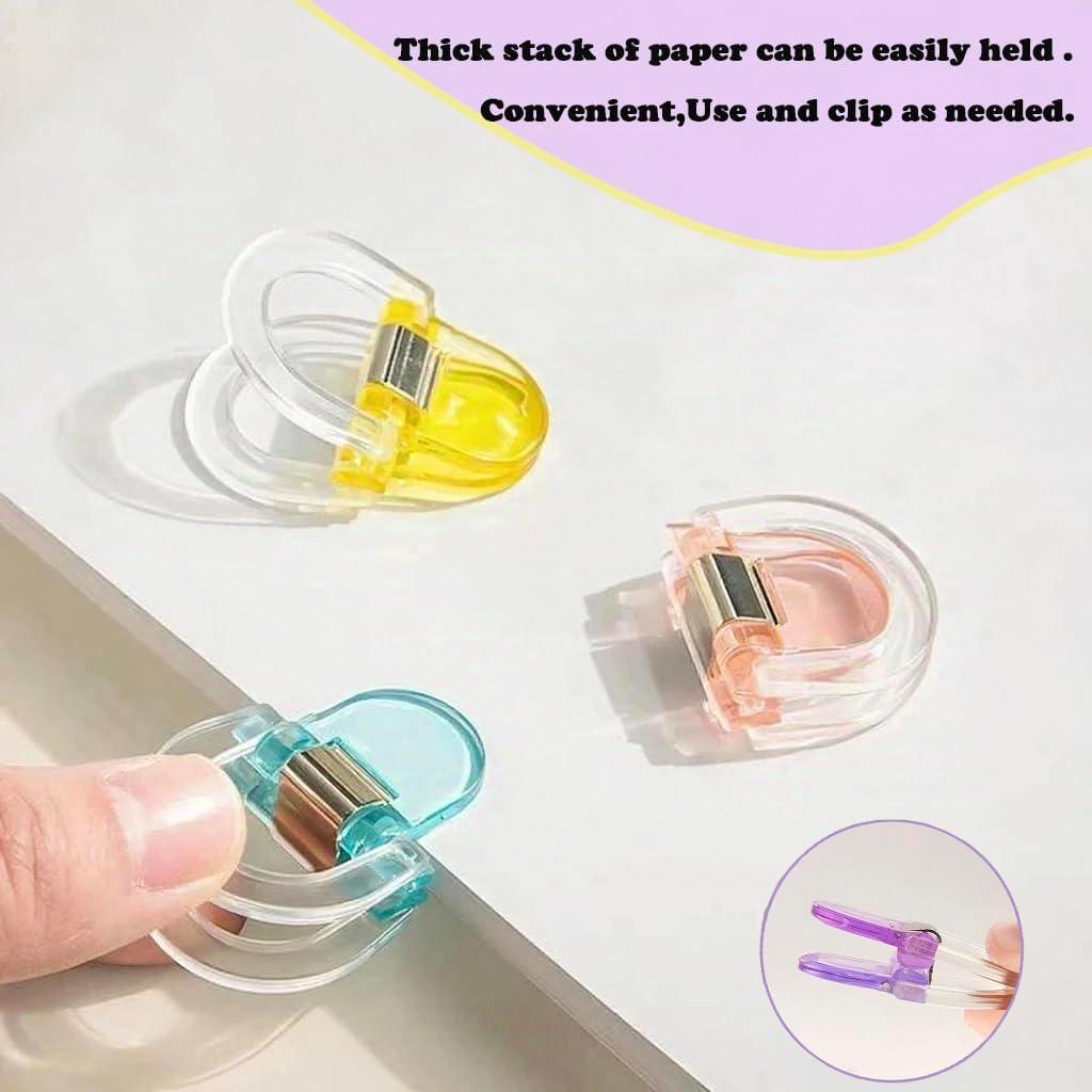 Clips de Plástico Coloridos Potanro 24 Pcs - Suministros de Oficina