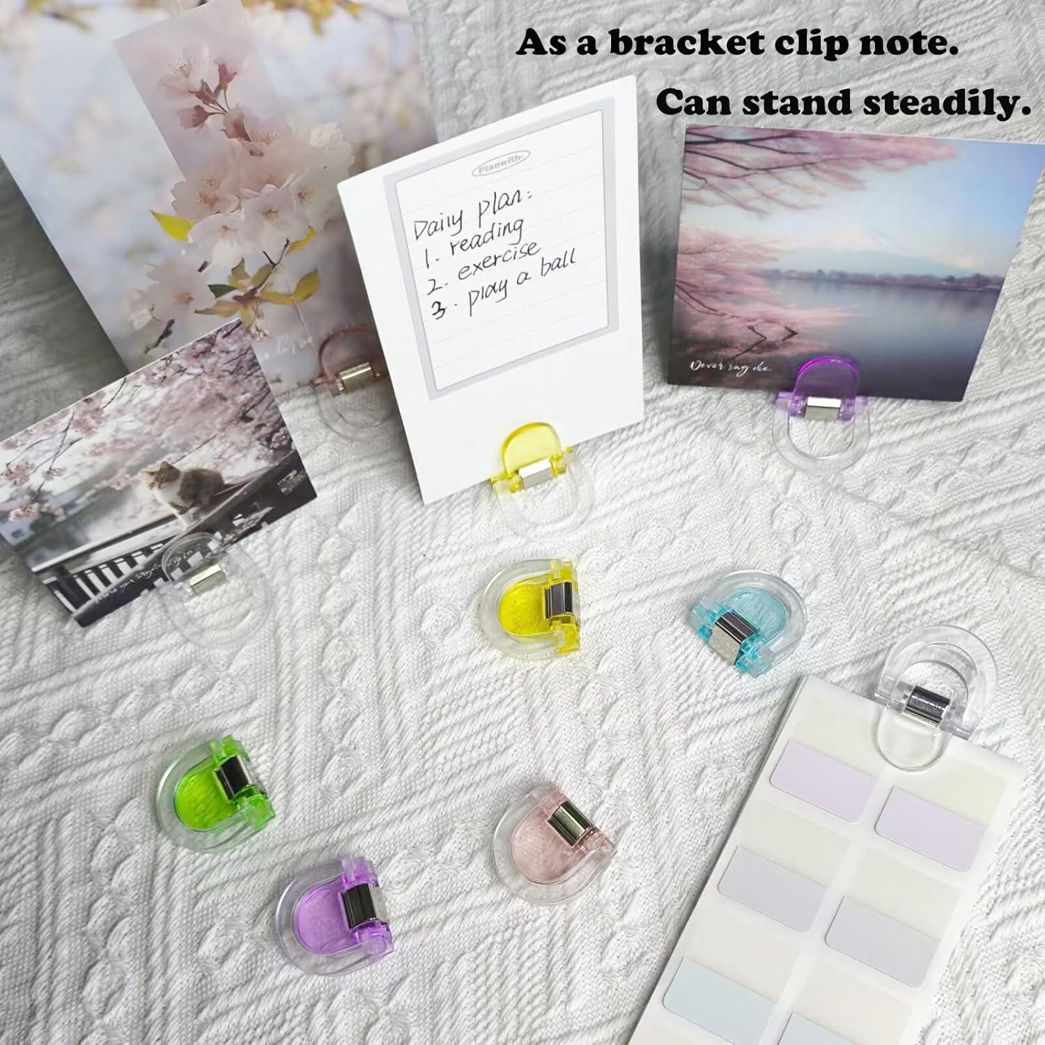 Clips de Plástico Coloridos Potanro 24 Pcs - Suministros de Oficina