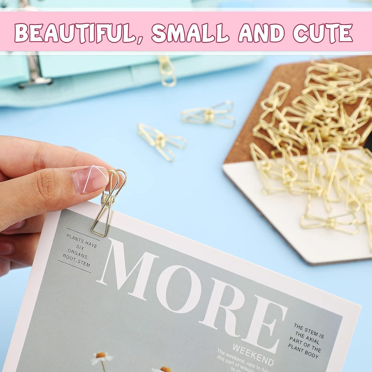 Clips de Oficina Dorados Sabary - 50 Piezas Metal 3.2 cm