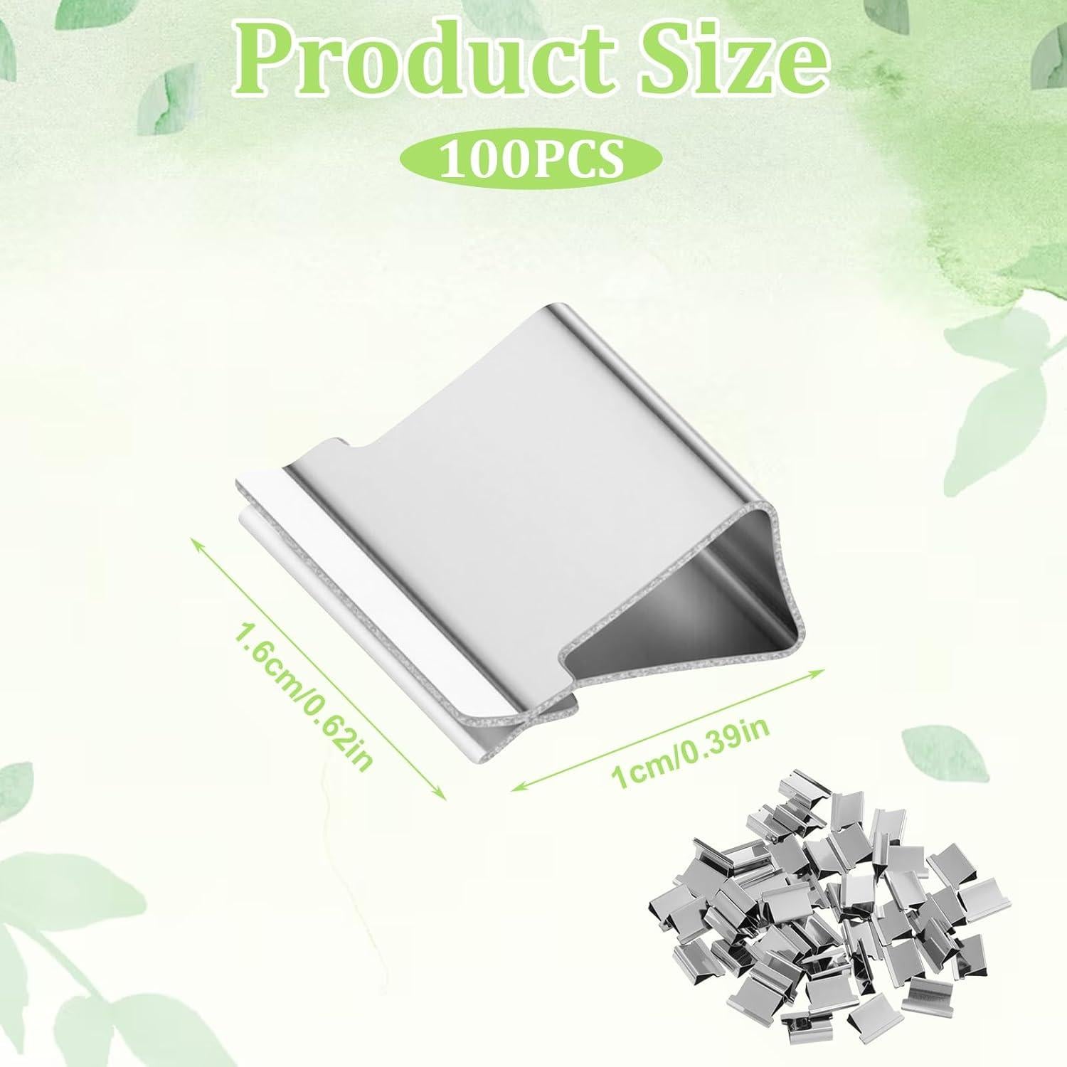 100 Clips de Carpeta Pequeños QfwdfcTrenz Acero Inoxidable