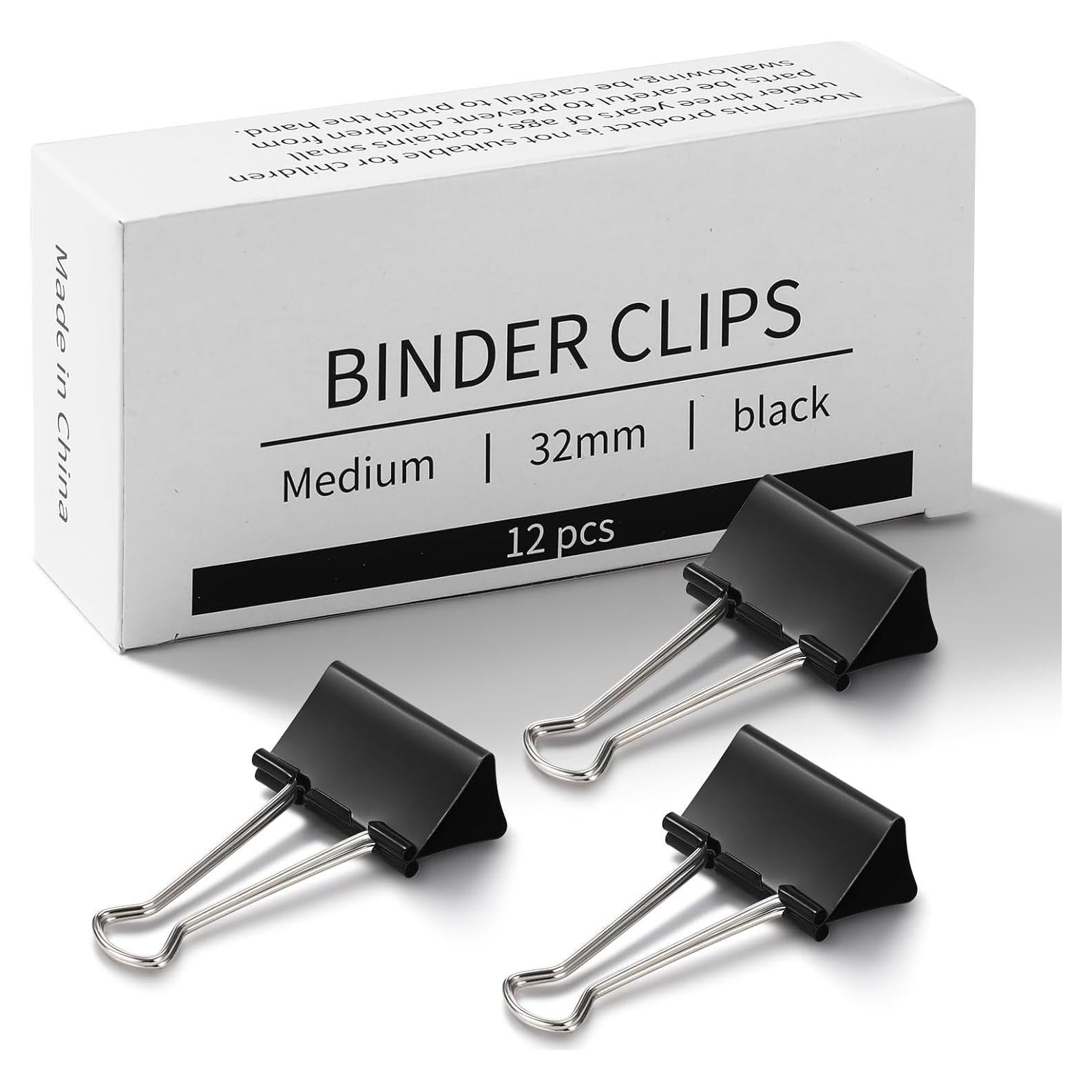 Clips de Papel Medianos Eclirgan 32mm Niquelados - 96 Piezas