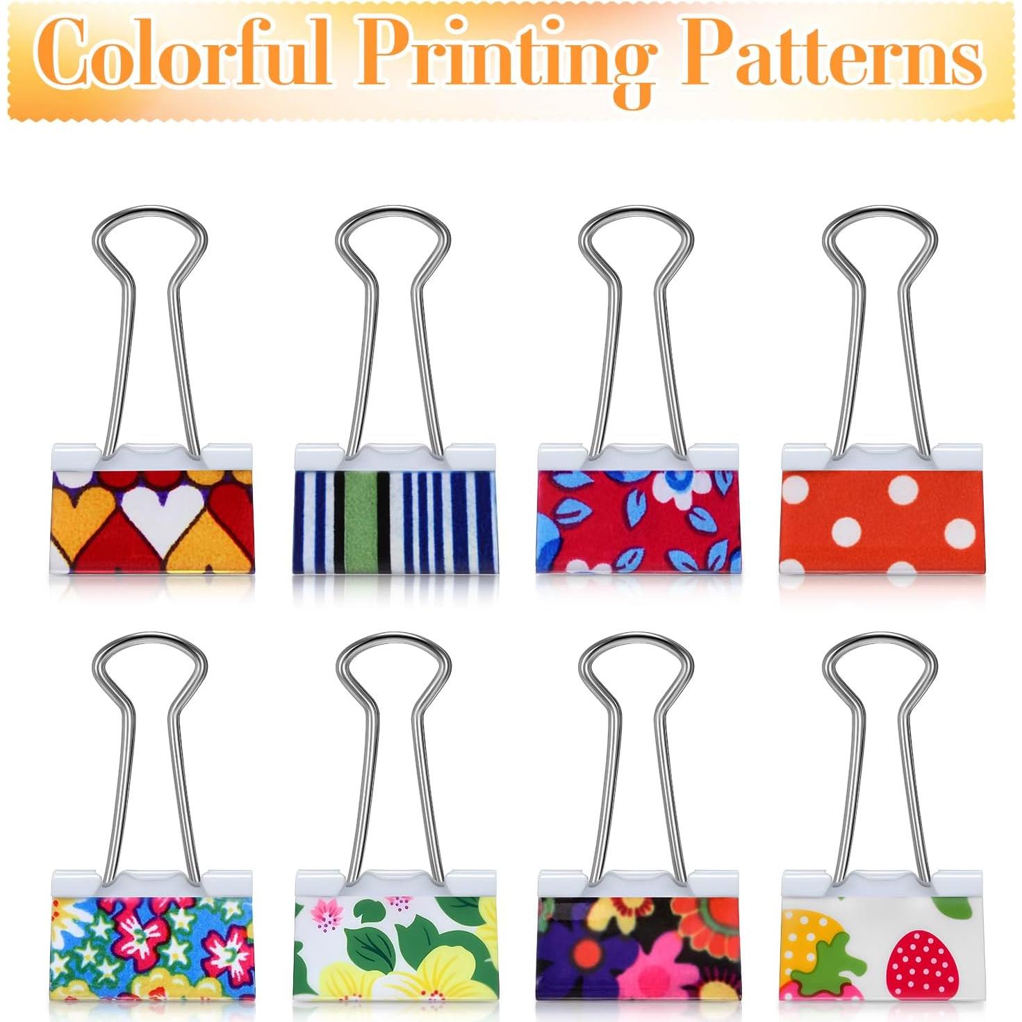 200 Clips de Carpeta Coloridos Humyoun 19mm con Caja Almacenaje