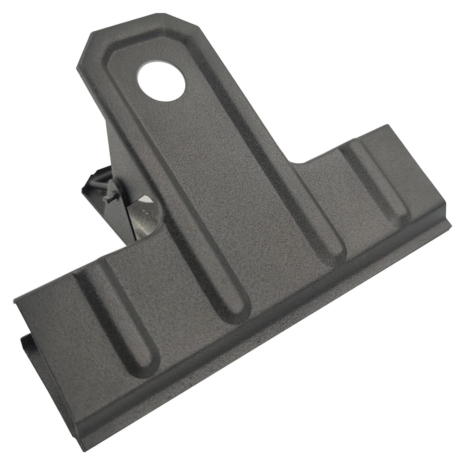 Clips de Carpeta Locci Negros 3" - Paquete de 10 Clips Metálicos