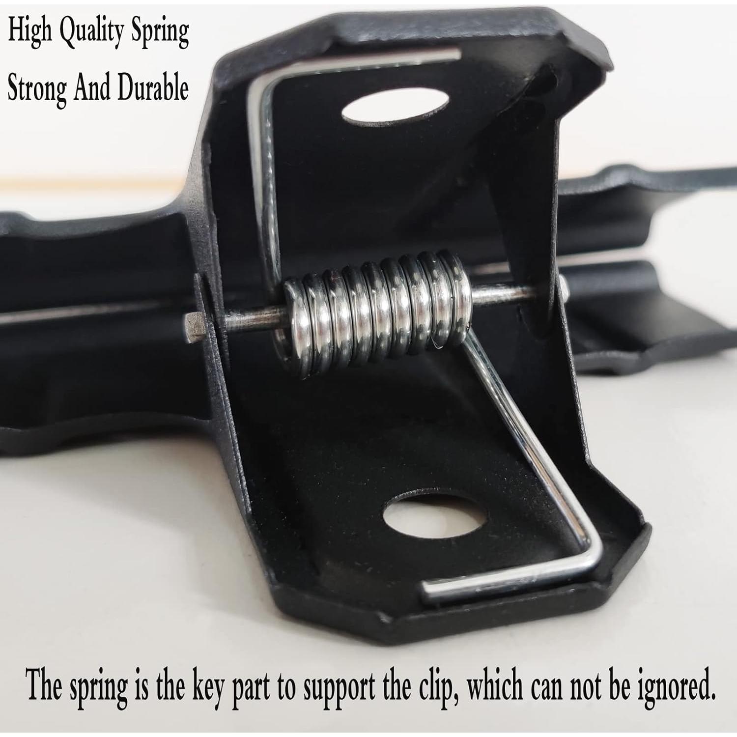 Clips de Carpeta Locci Negros 3" - Paquete de 10 Clips Metálicos