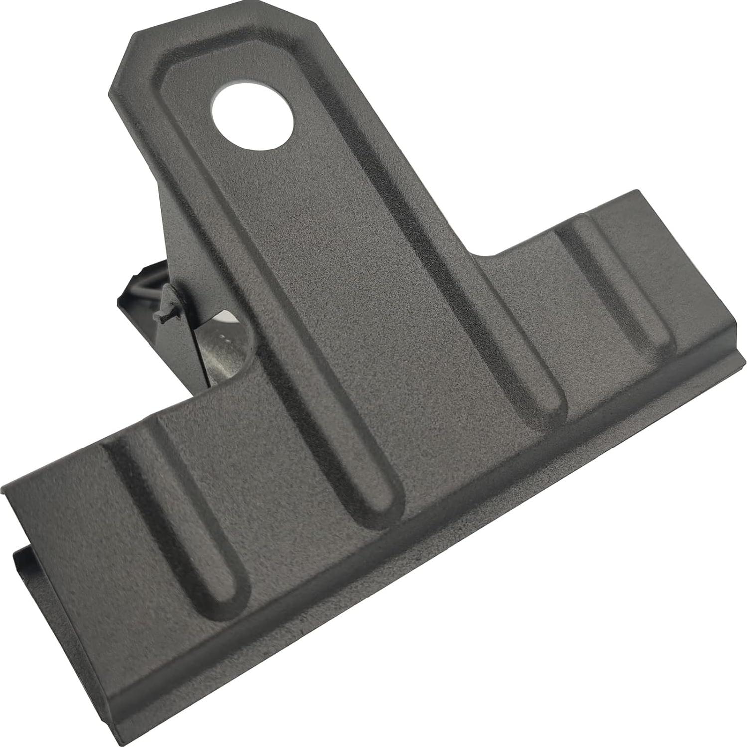 Clips de Carpeta Locci Negros 3" - Paquete de 10 Clips Metálicos