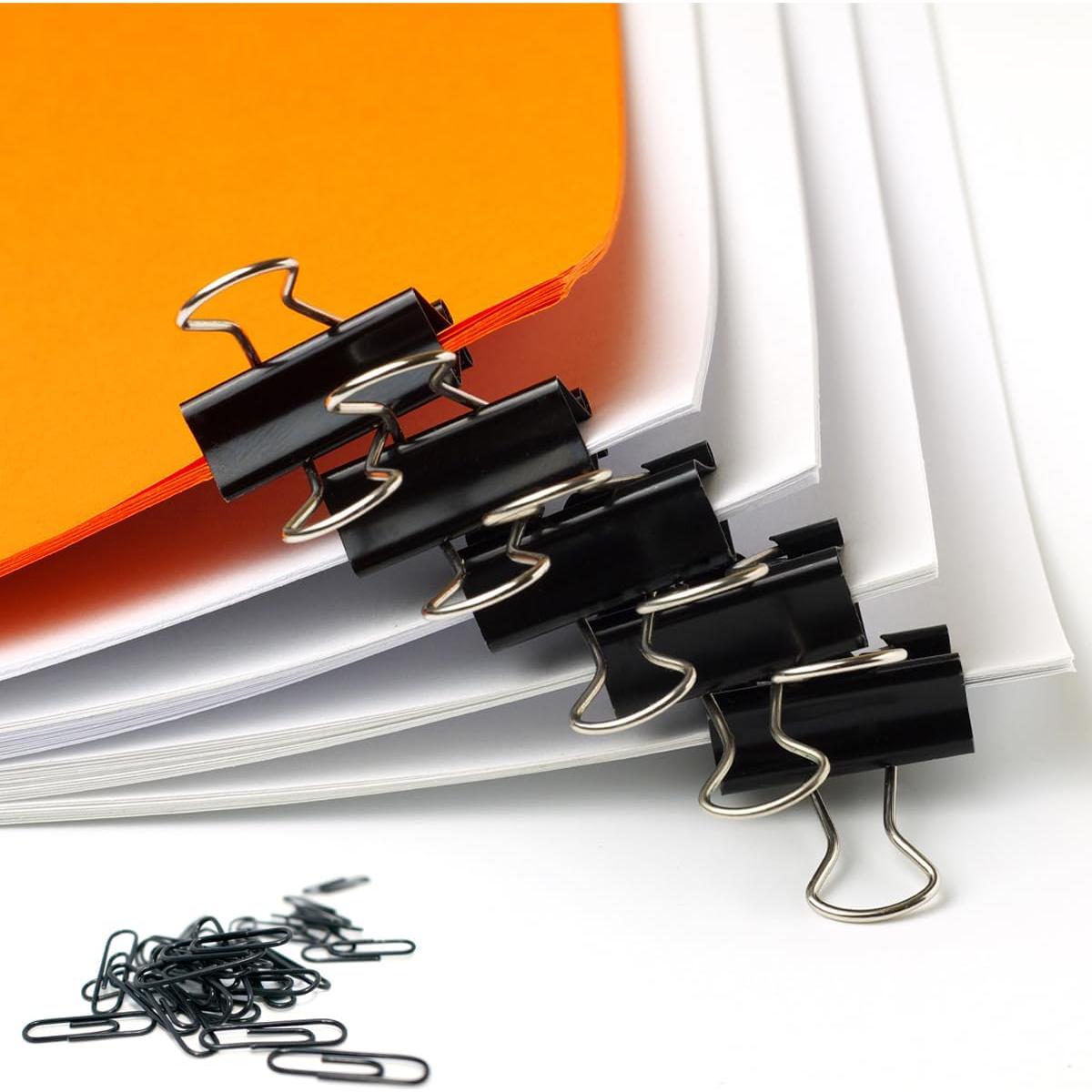 Juego de 300 Clips de Papel y Carpeta MIELIKKE - Variados