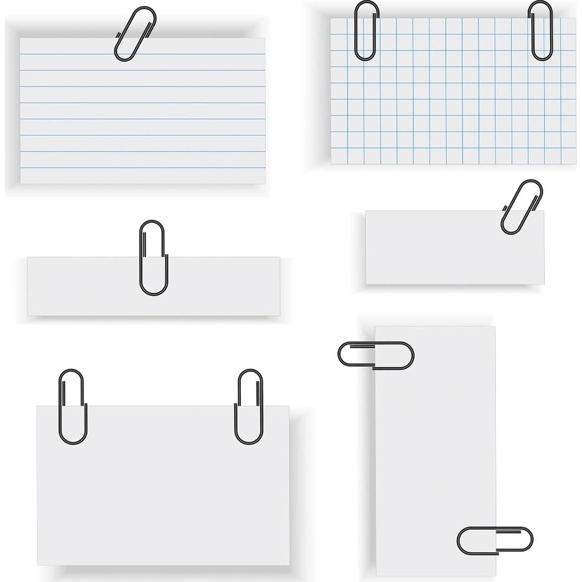 Juego de 300 Clips de Papel y Carpeta MIELIKKE - Variados