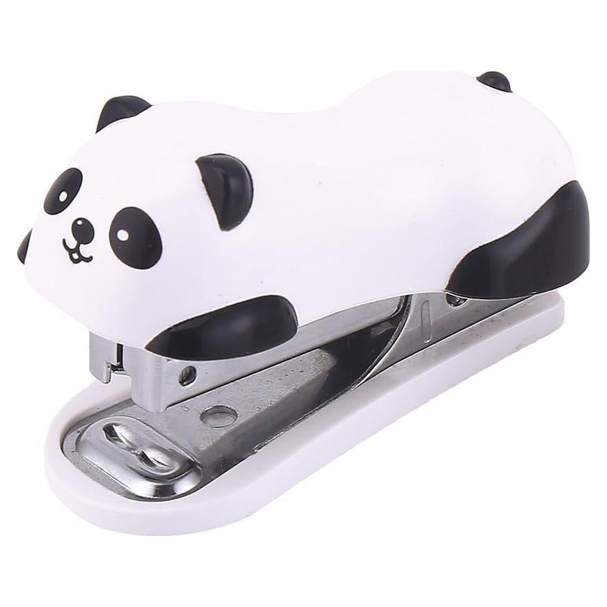 Mini Grapadora de Escritorio DECORA Panda con 1000 Grapas