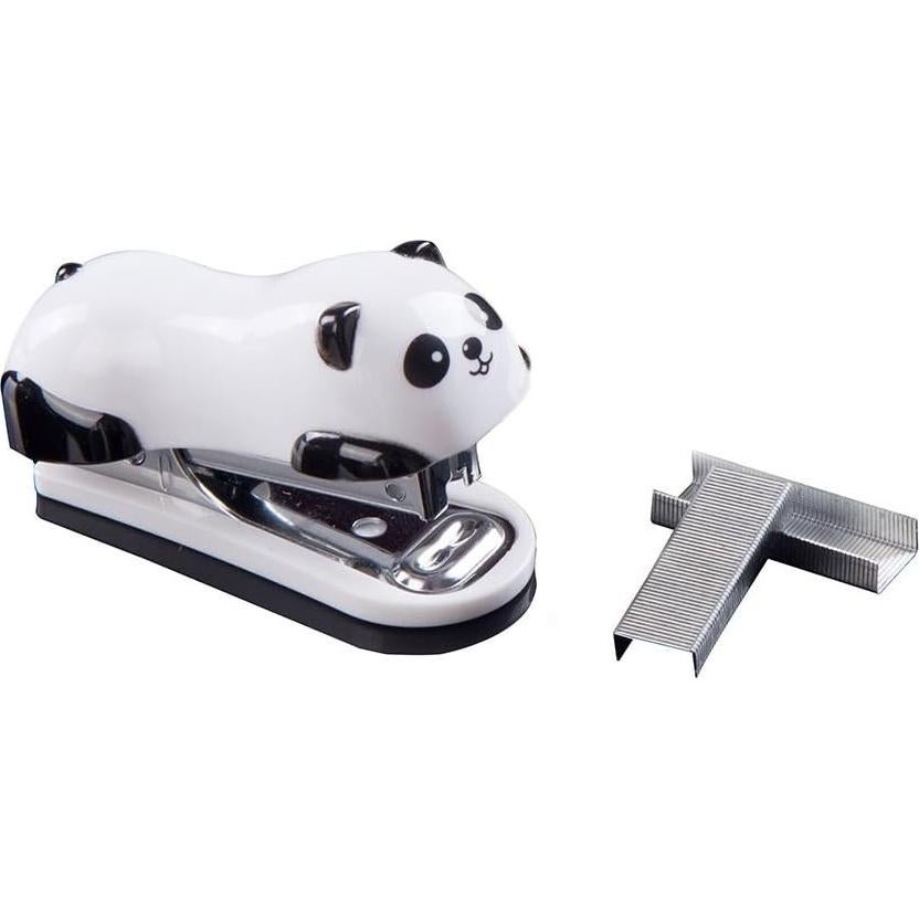Mini Grapadora de Escritorio DECORA Panda con 1000 Grapas