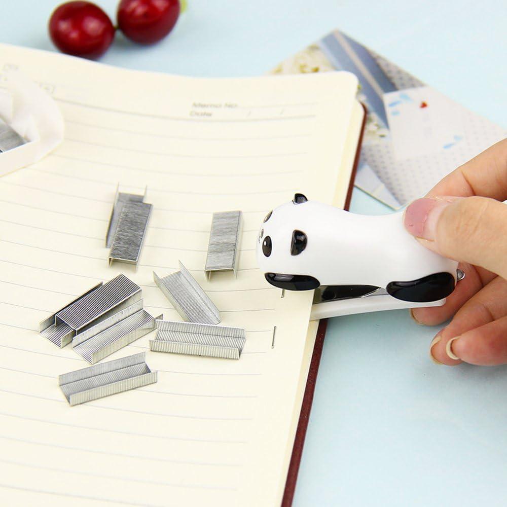 Mini Grapadora de Escritorio DECORA Panda con 1000 Grapas