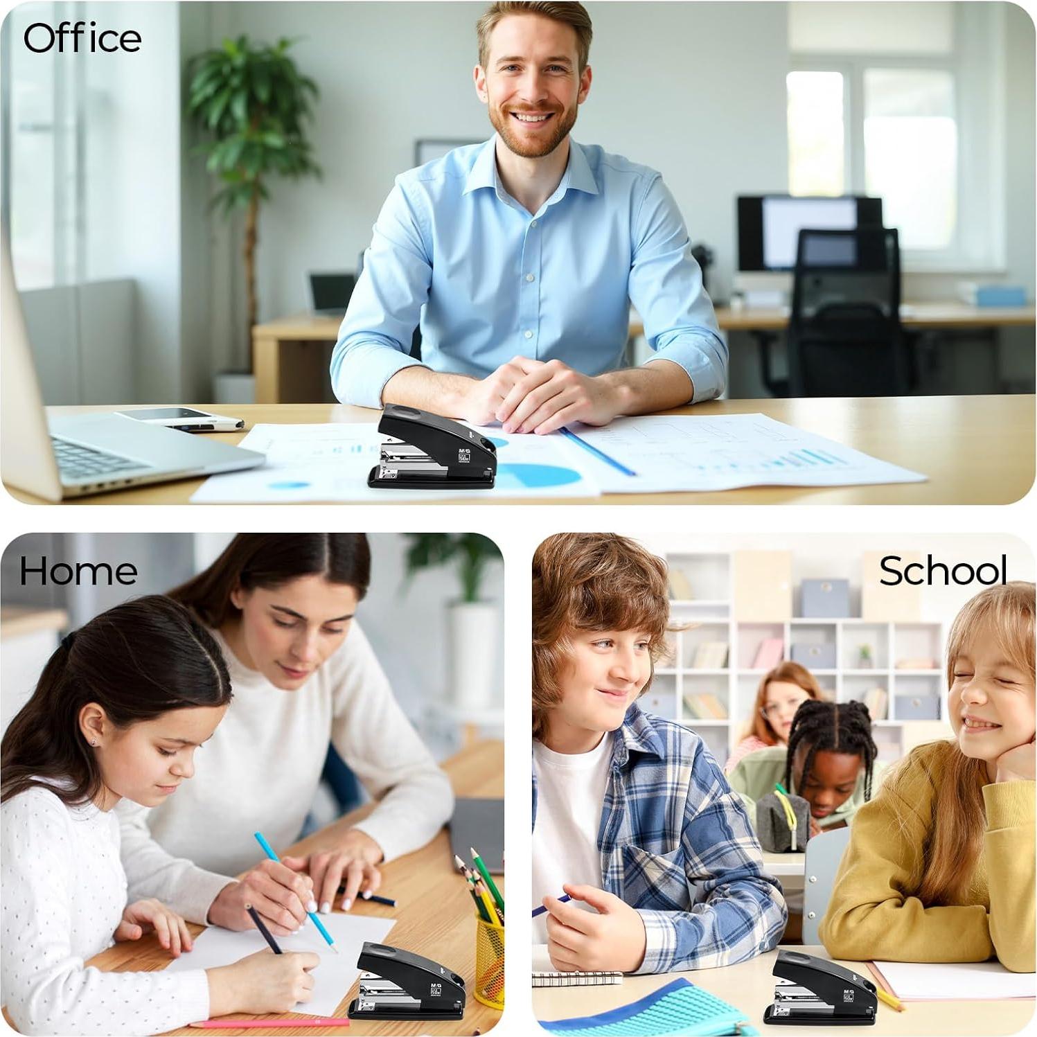 Grapadora M&G ABS916GXA Sin Esfuerzo 50 Hojas Negra