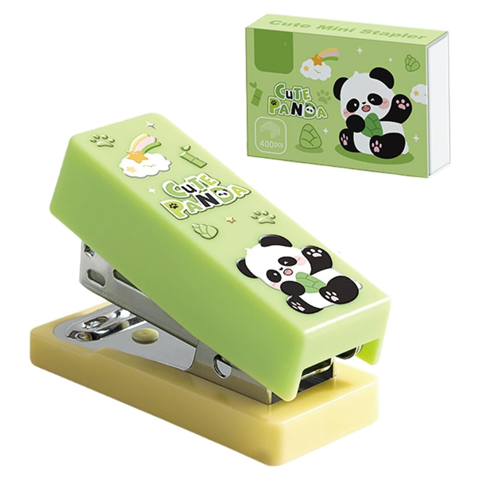 Grapadora de Escritorio MOZXIRZ Panda Mini con 400 Grapas