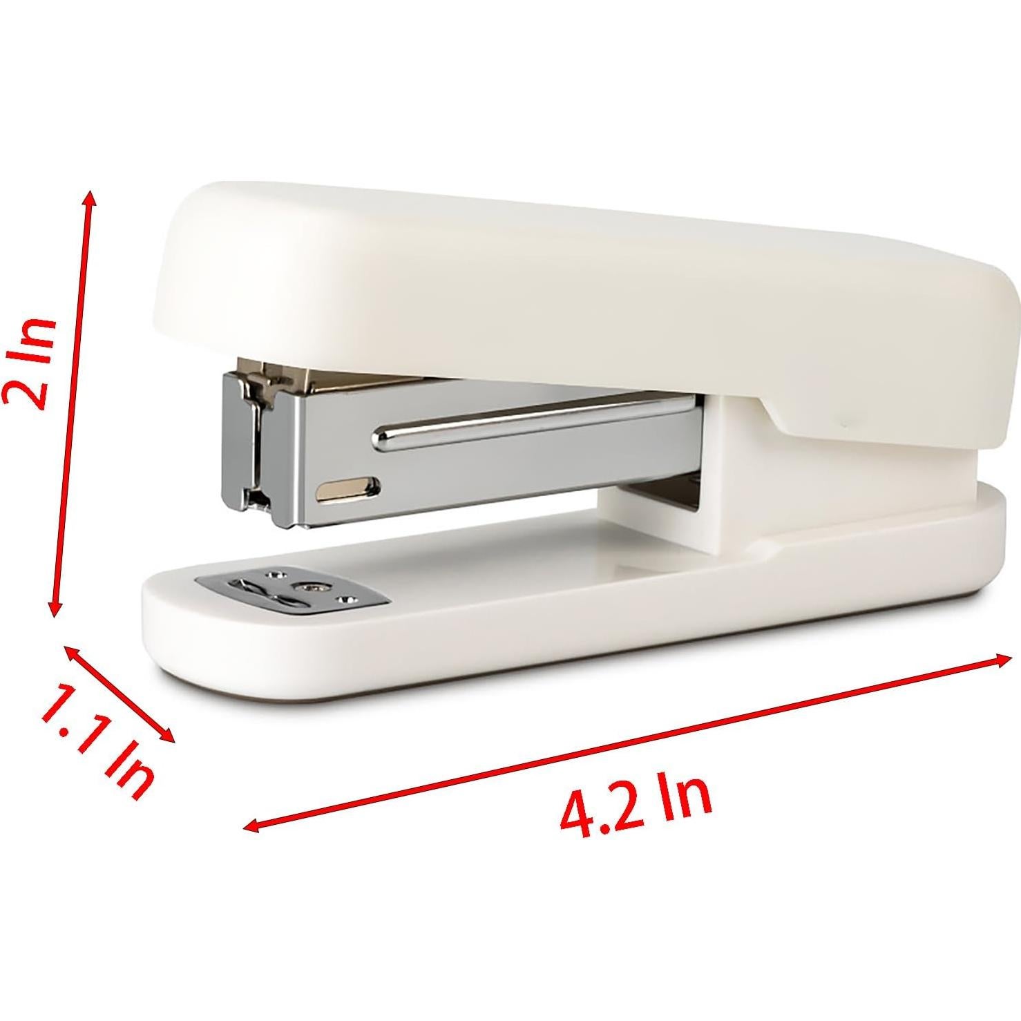 Grapadora de Escritorio YIKANGHENG Blanca 20 Hojas 10.67 cm