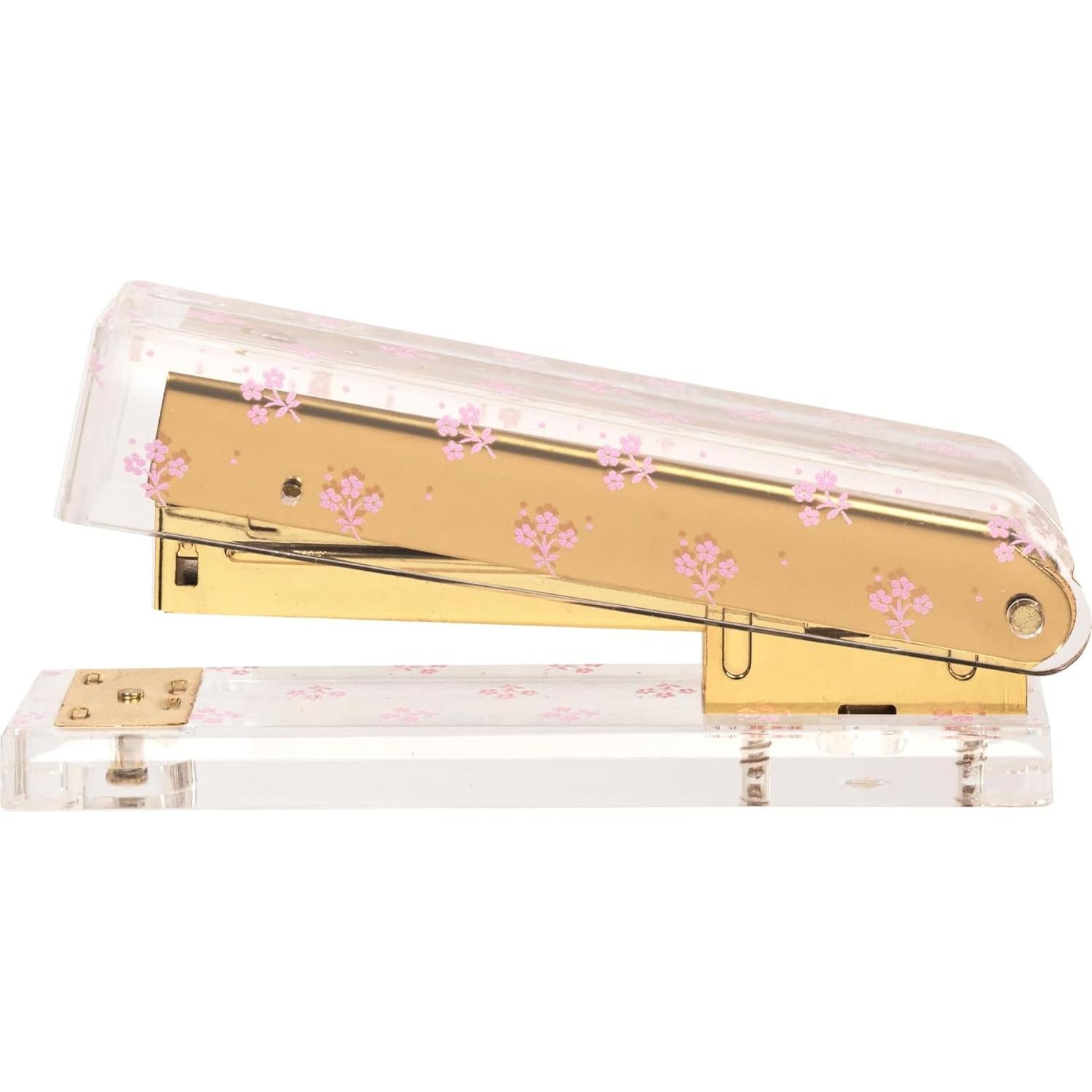 Grapadora Mini Laura Ashley Jardín Inglés - 12.2 cm Oro Acrílico