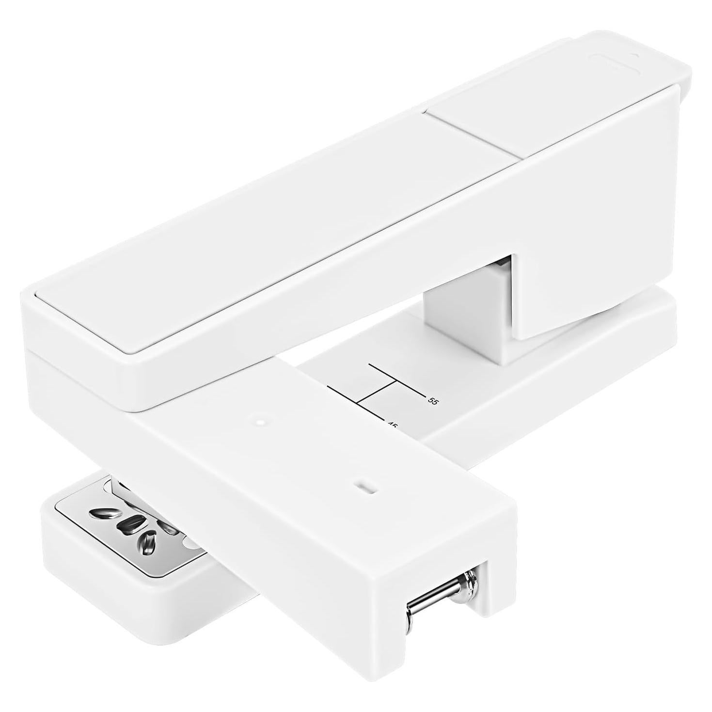 Grapadora de Brazo Giratorio Kimuxo Blanca 20 Hojas 360°