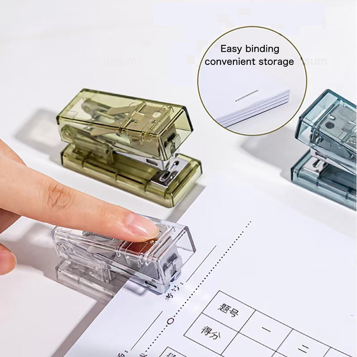 Paquete de 2 Mini Grapadoras Gerderk Portátiles con 2000 Grapas