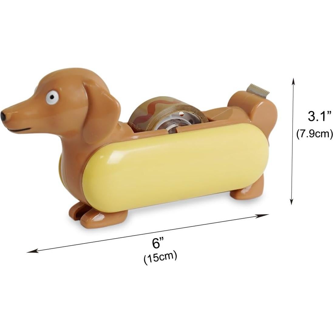 Conjunto de Escritorio YOBRO Hot Dog - Dispensador, Grapadora y Squeeze