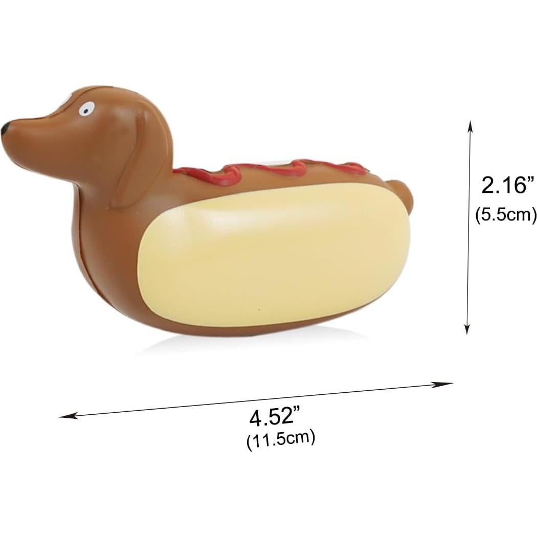 Conjunto de Escritorio YOBRO Hot Dog - Dispensador, Grapadora y Squeeze