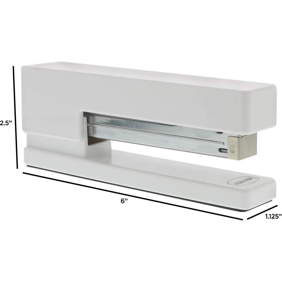 Grapadora JAM Paper Blanca - Plástico - 15.24x6.35cm