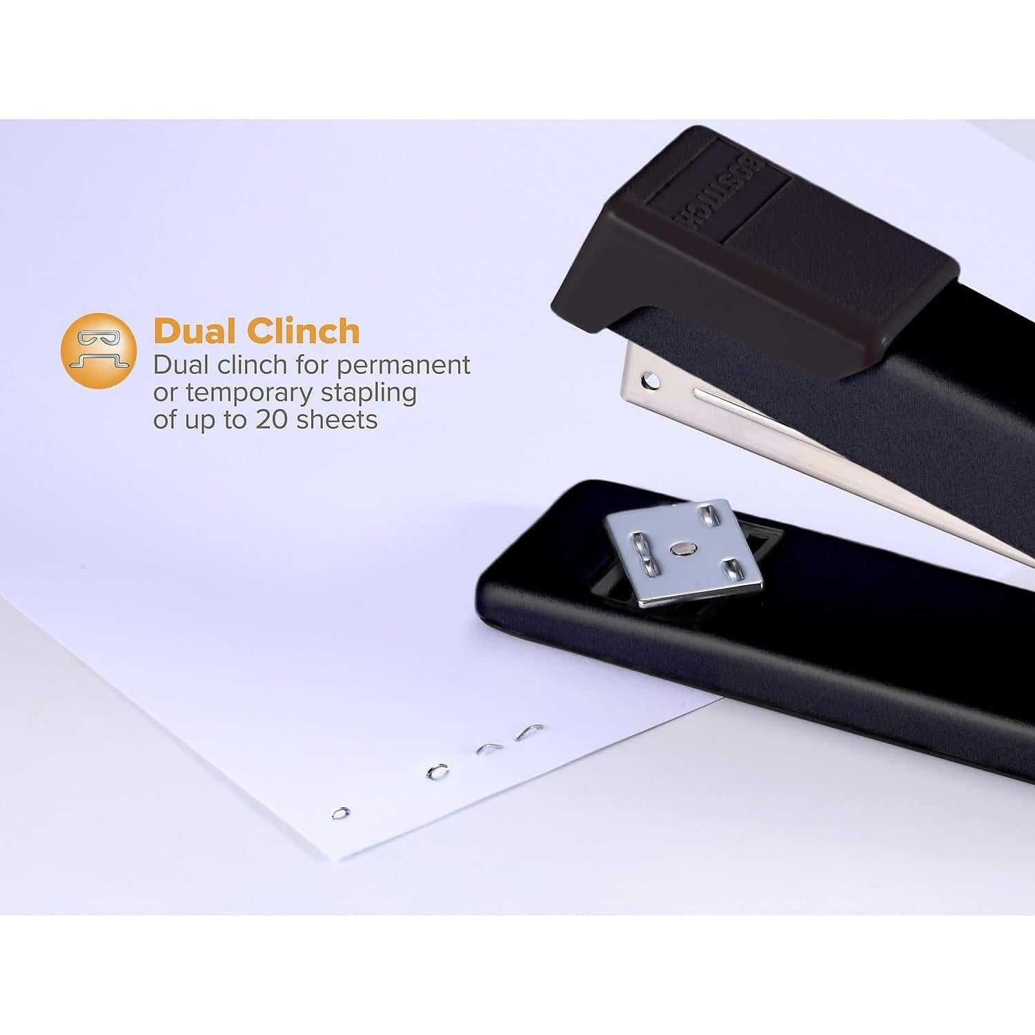 Grapadora de escritorio Bostitch Office metálica negra 20 hojas