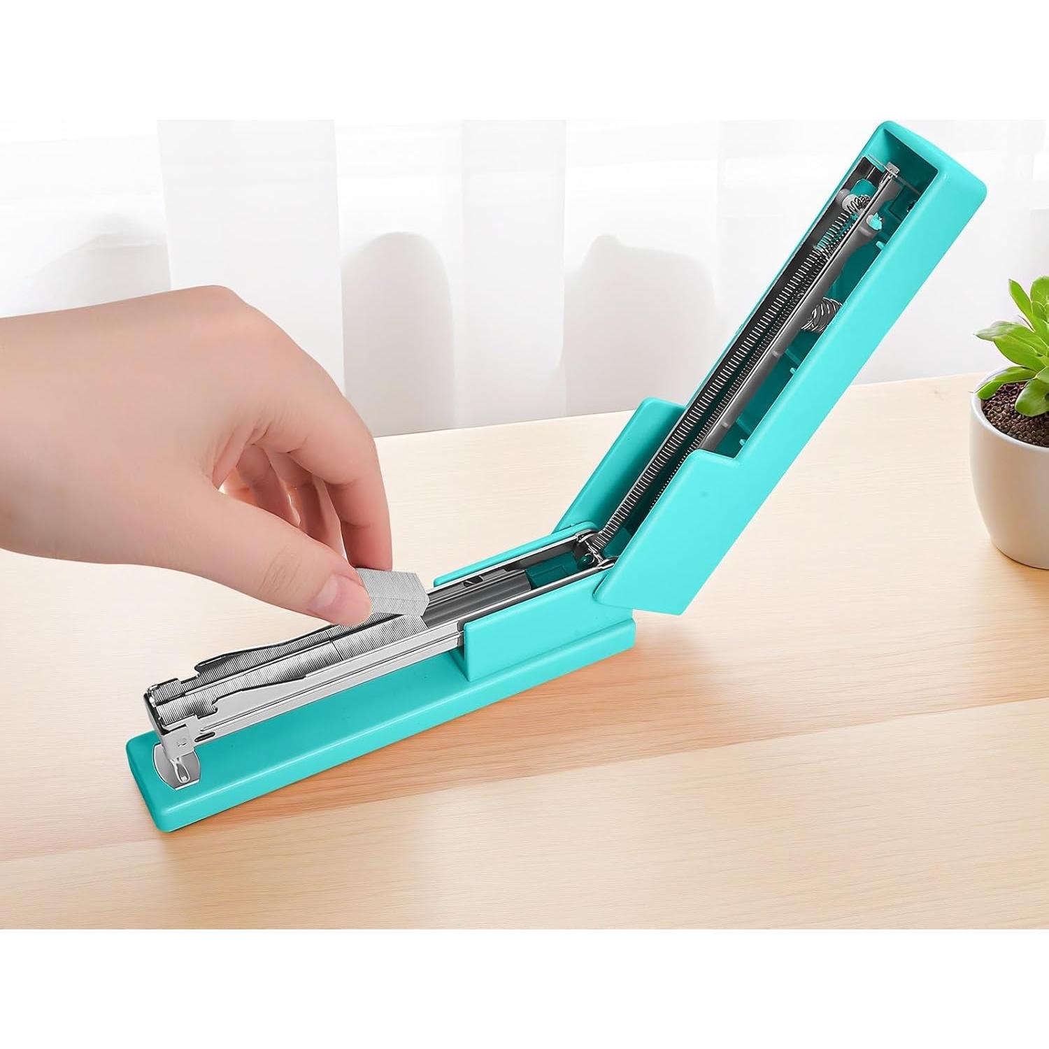 Grapadora de Escritorio Yzkula Verde 25 Hojas con 830 Grapas