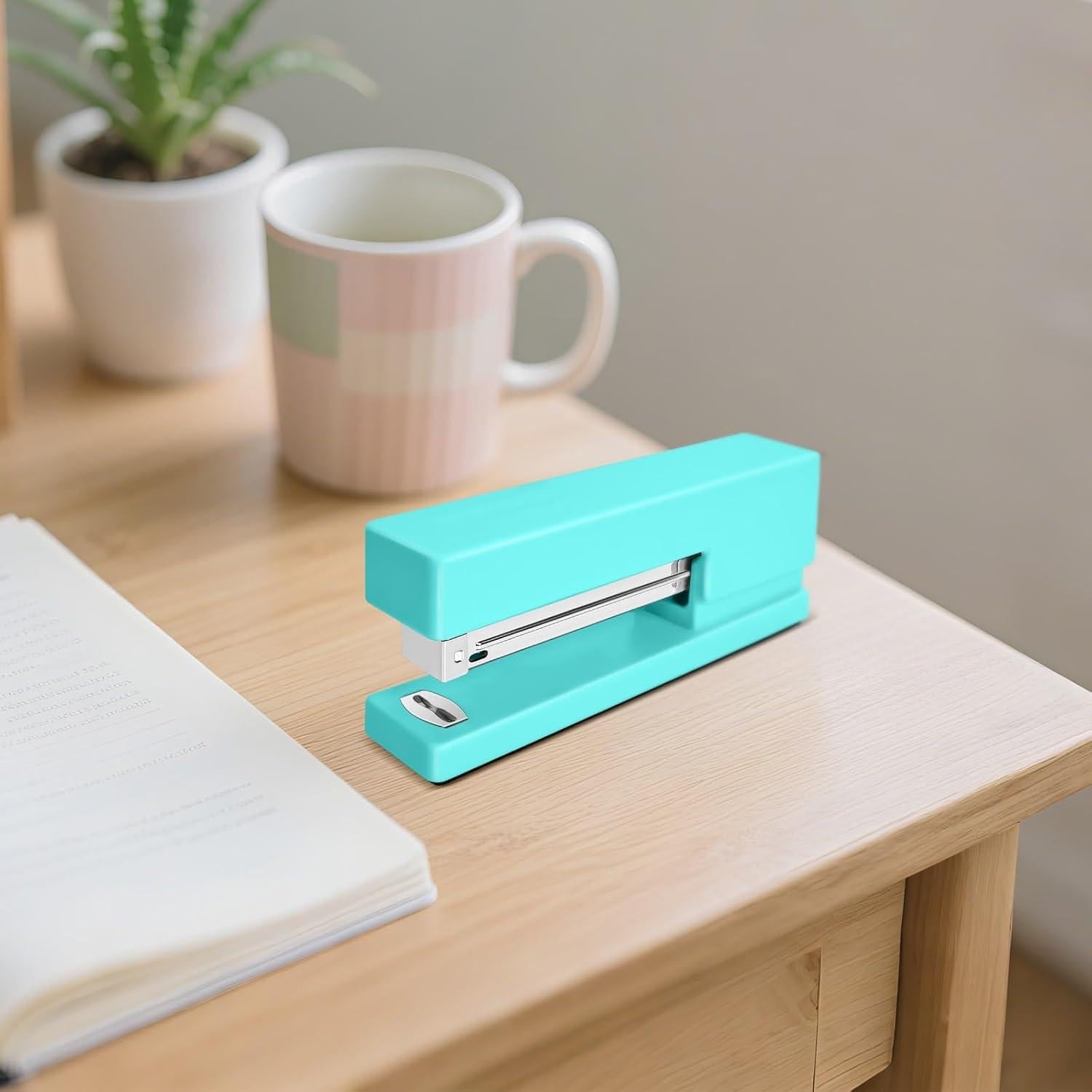 Grapadora de Escritorio Yzkula Verde 25 Hojas con 830 Grapas