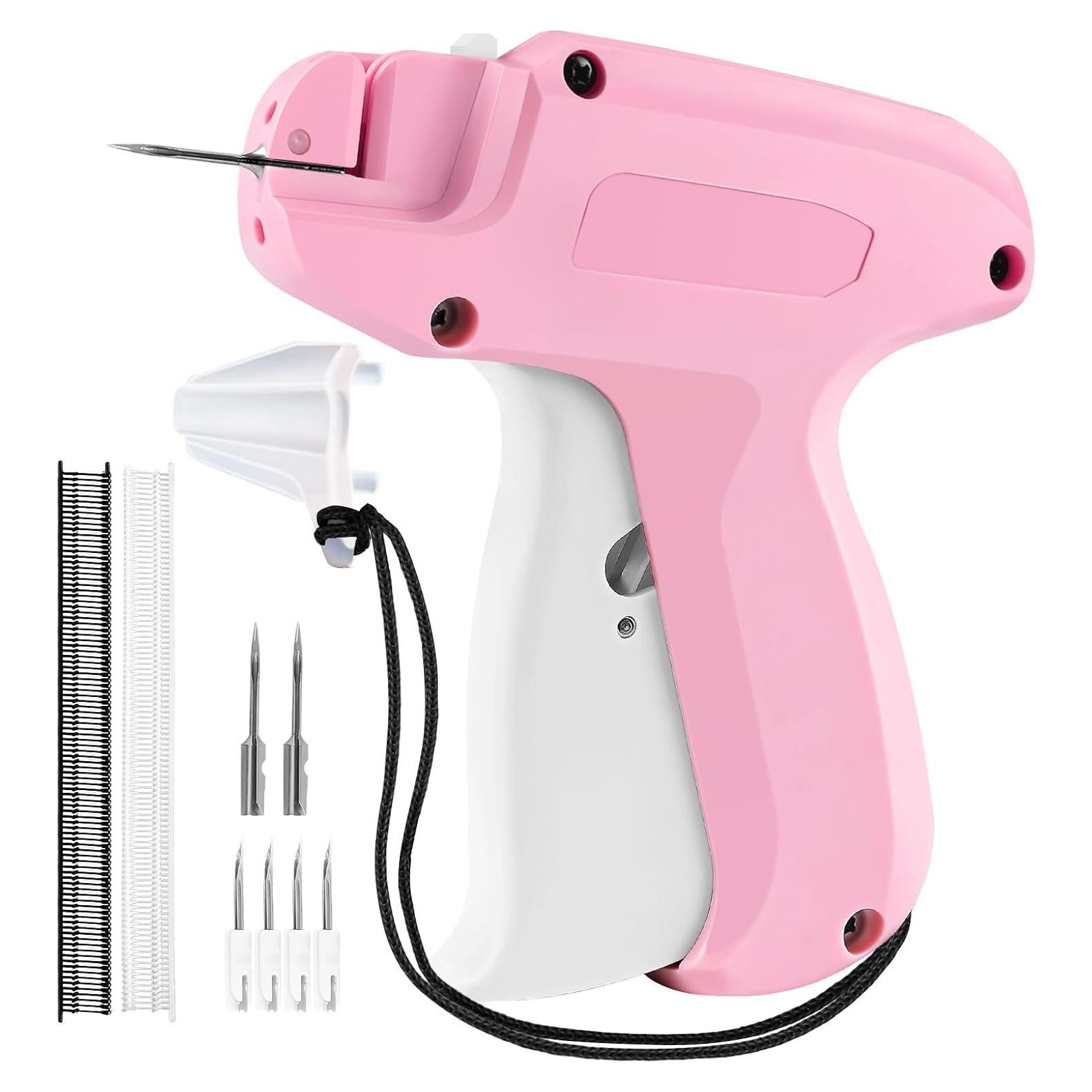 Pistola de Puntadas para Ropa HABGP Rosa 2 con 2000 Sujetadores
