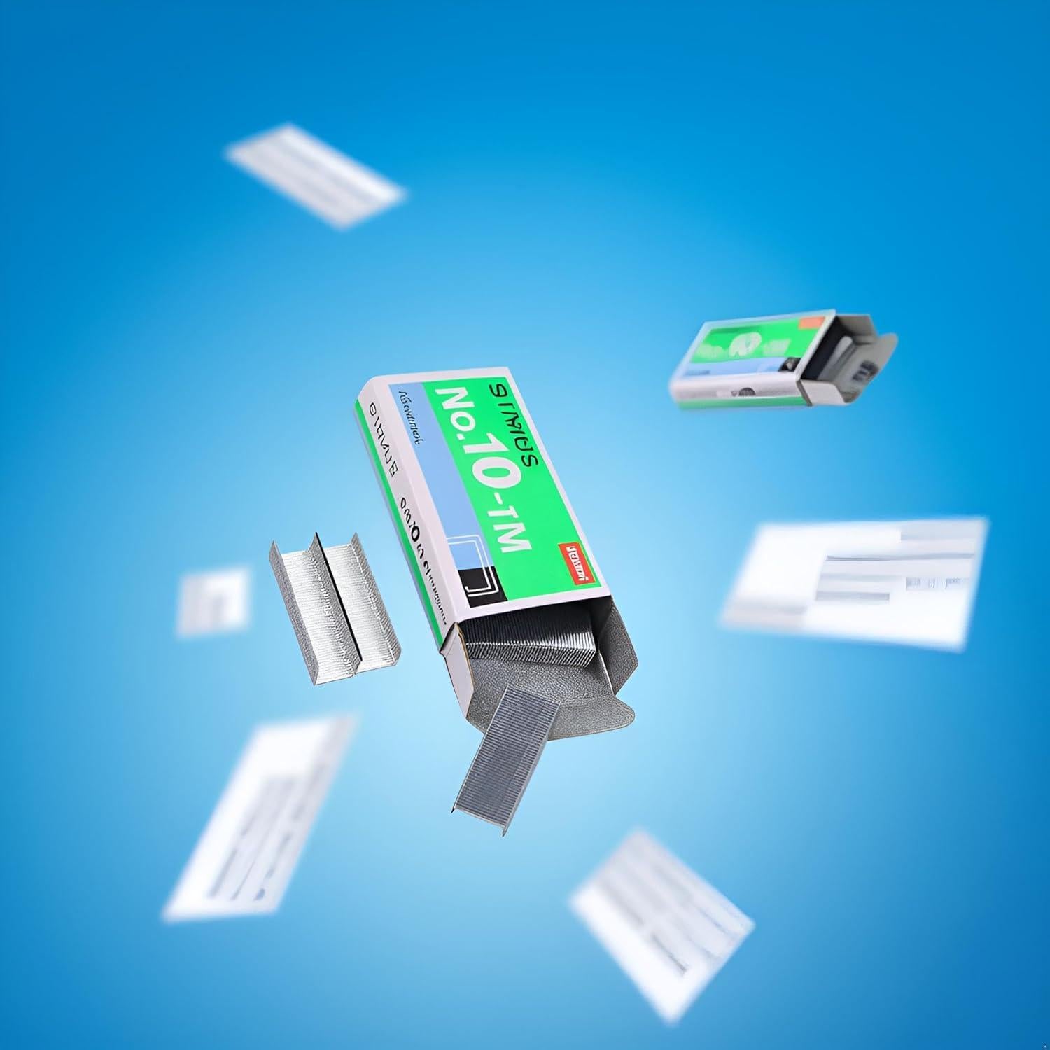 Grapadoras Mini Metal Dwuww 2Pcs con 1000 Grapas No.10