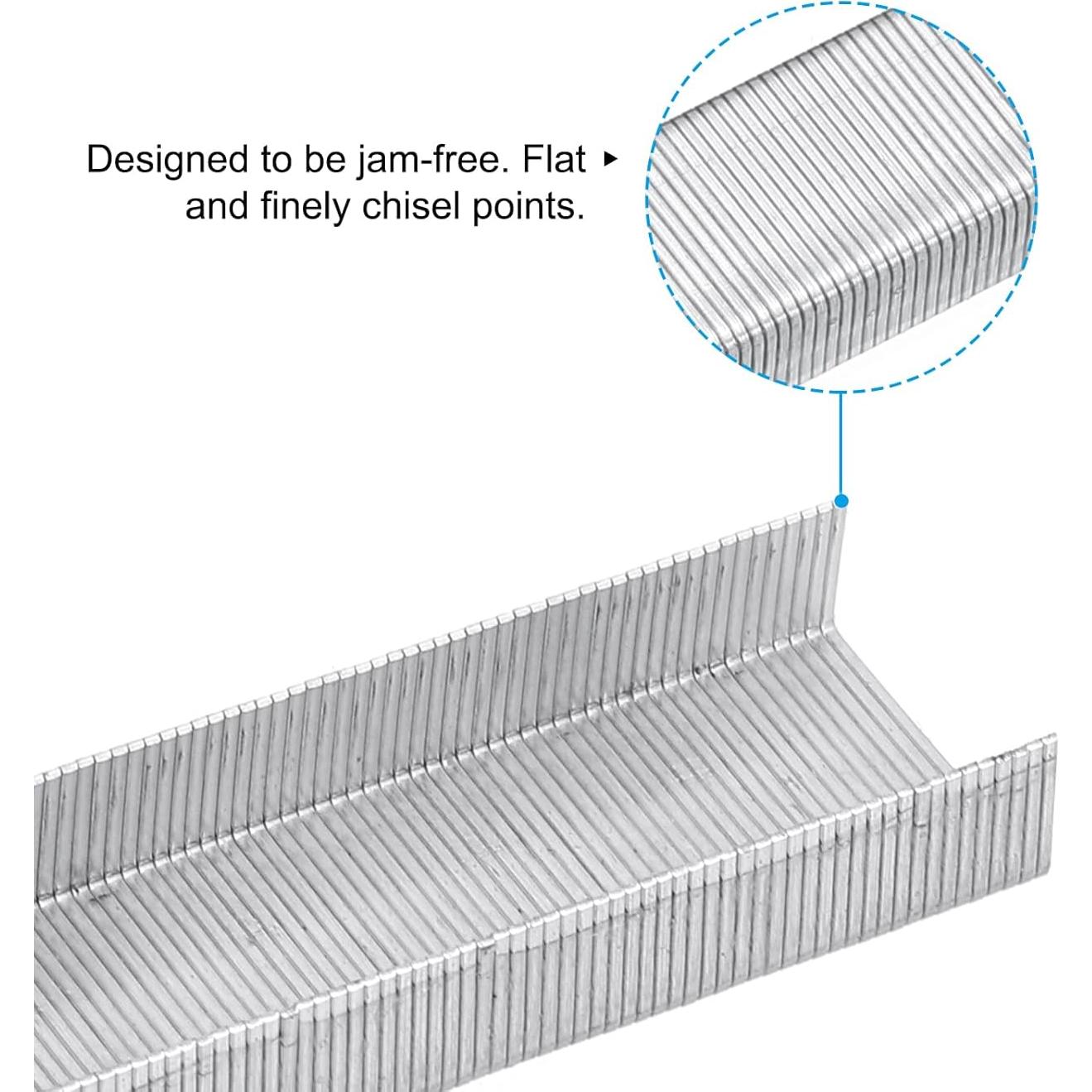 Grapas para Grapadora PATIKIL 1000 Piezas Metal Sin Atascos