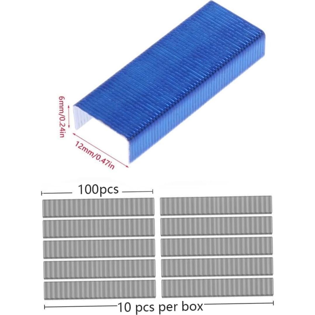 2 Cajas de Mini Grapas de Color WaigN 24/6mm para Oficina
