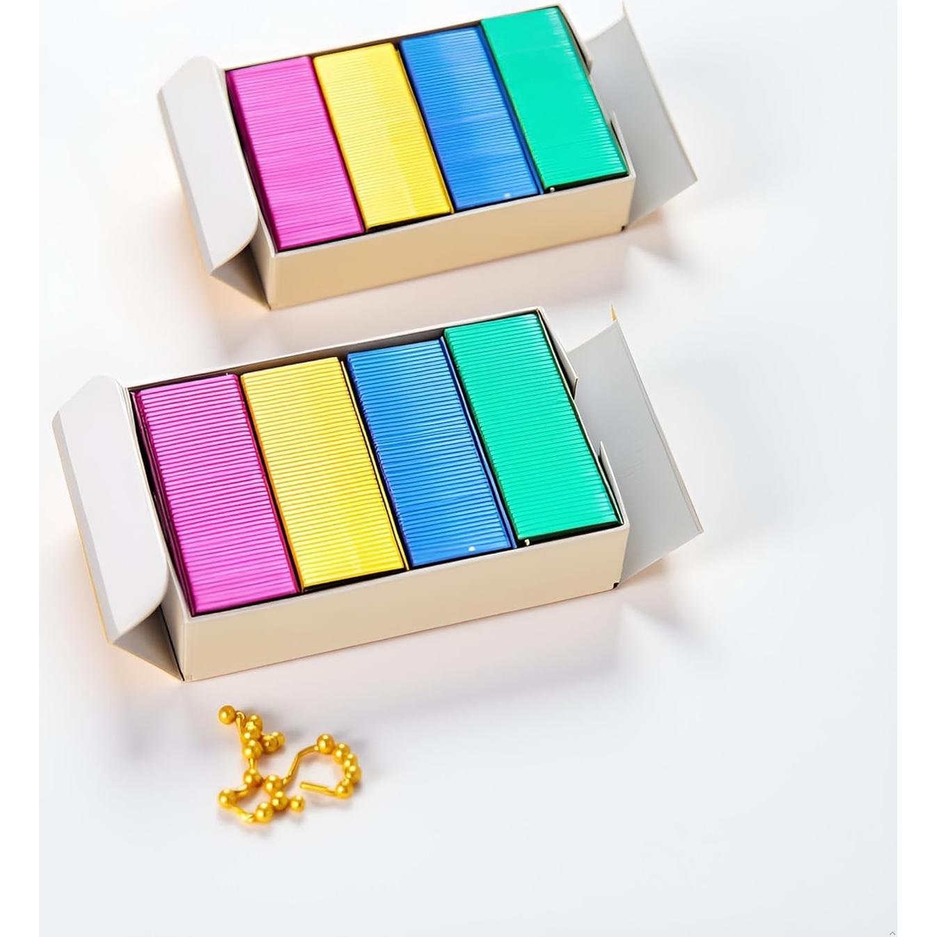 2 Cajas de Mini Grapas de Color WaigN 24/6mm para Oficina