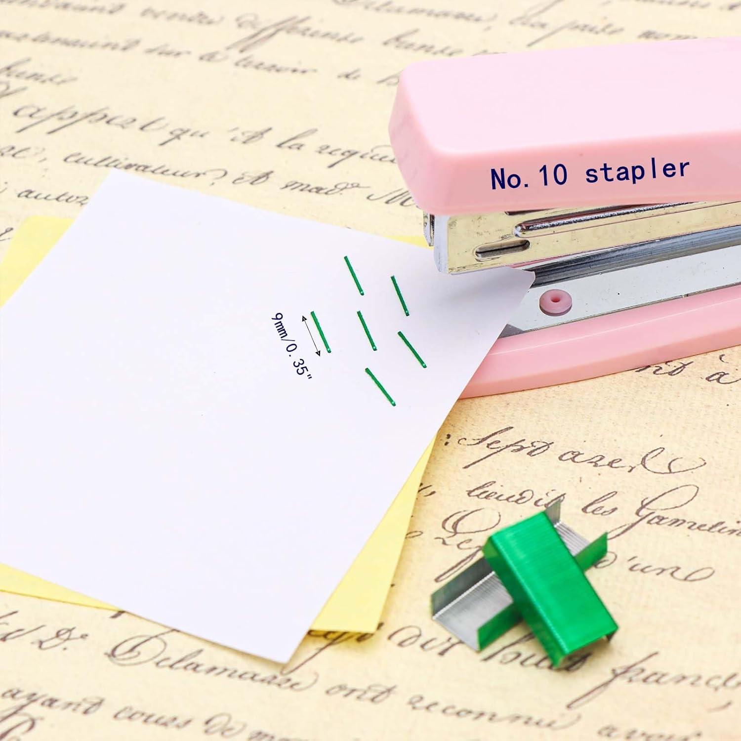 6 Cajas de Grapas Mini Coloridas No.10 XiowDow - 1000pcs