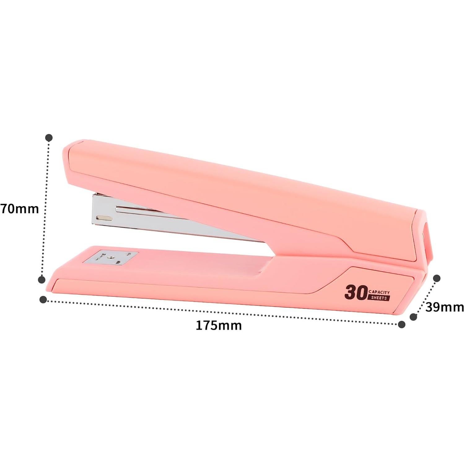 Grapadora de Metal Kimuxo Rosa 25-30 Hojas 830 Grapas