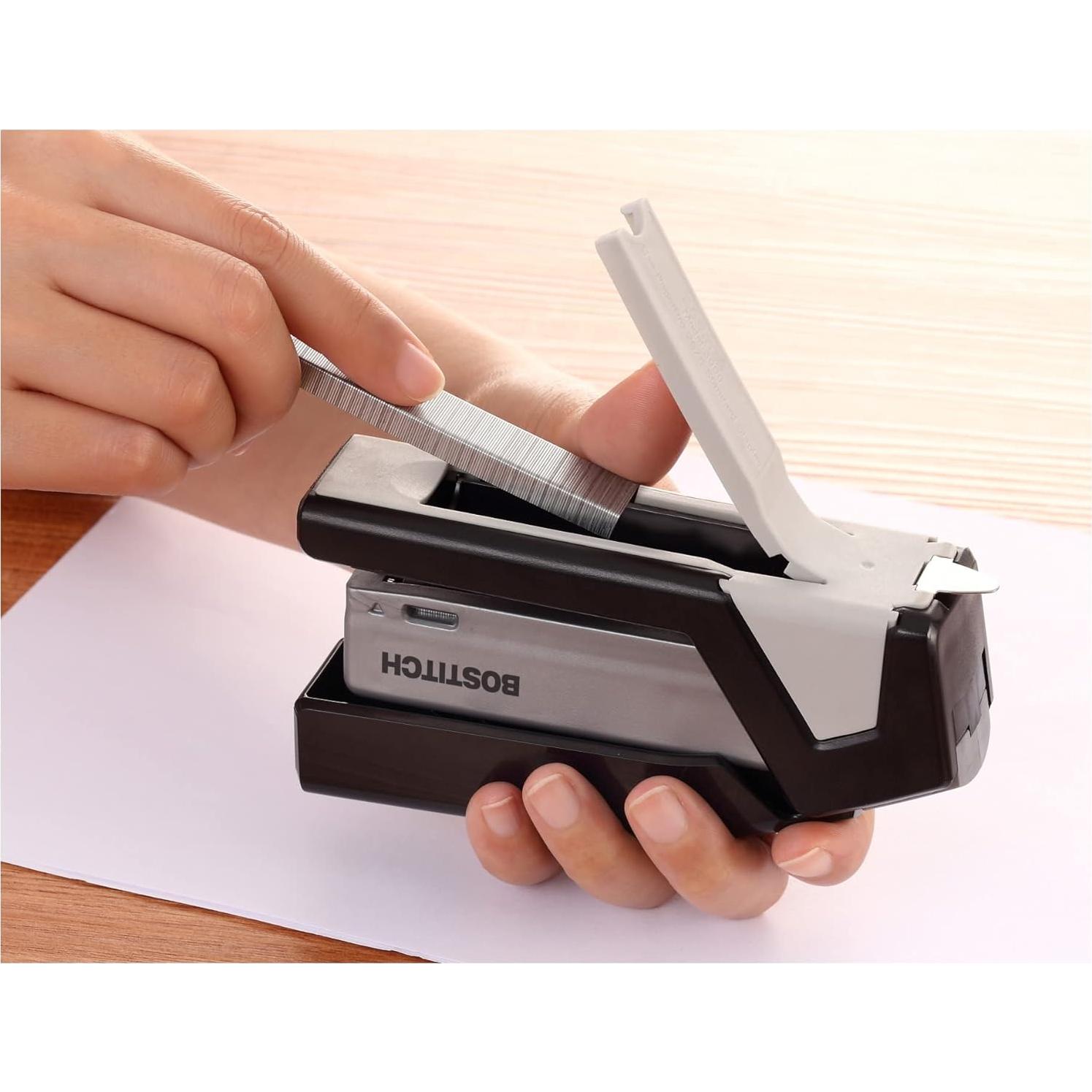 Grapadora Bostitch InJoy 3 en 1 Ecológica Negra