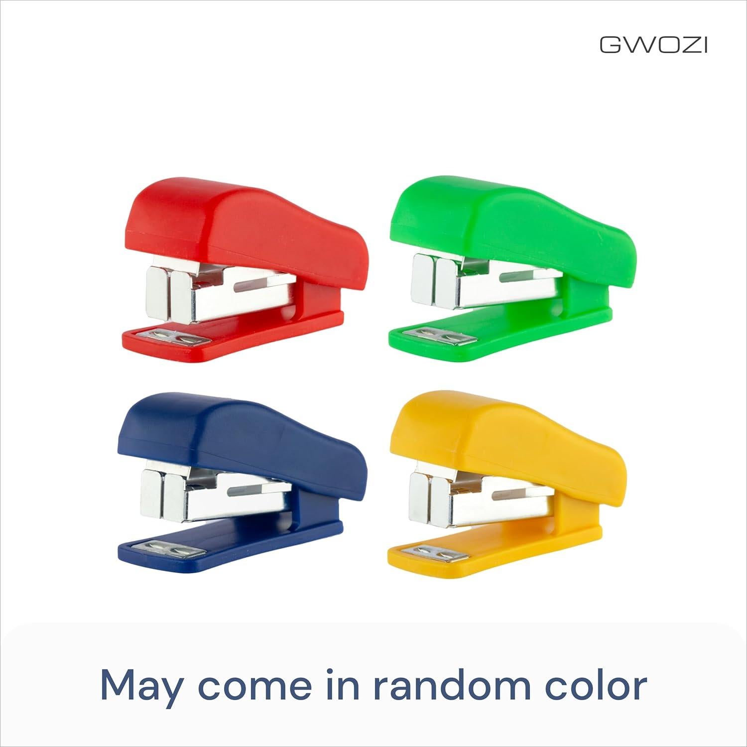 Grapadoras Mini GWOZI - Juego de 4 Grapadoras Compactas