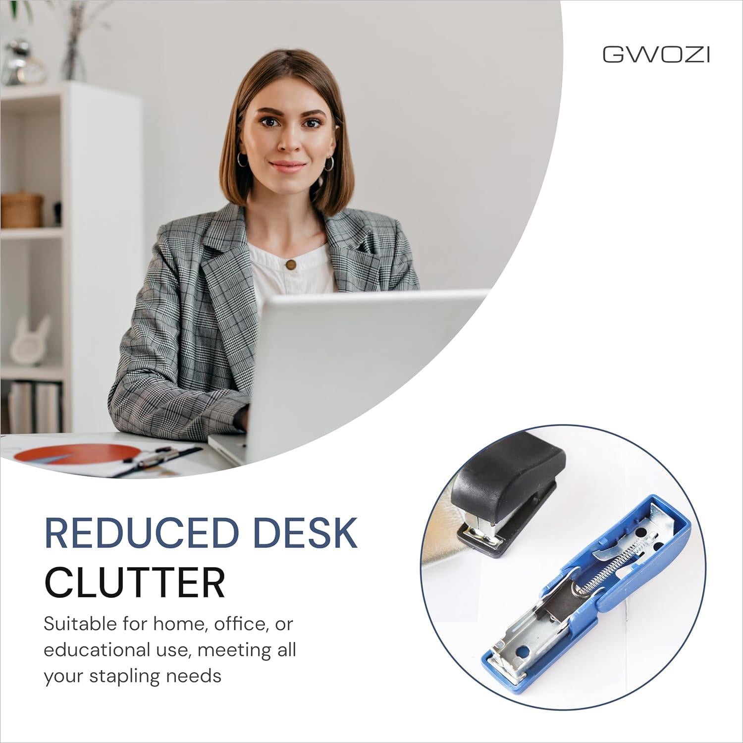 Grapadoras Mini GWOZI - Juego de 4 Grapadoras Compactas