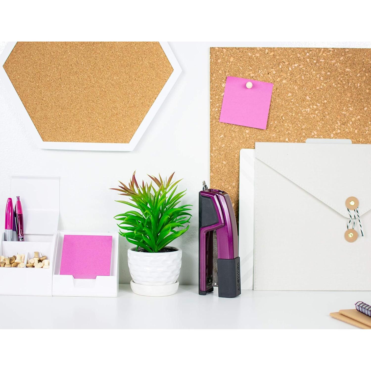 Grapadora Bostitch Épico Metal 25 Hojas Magenta con Removedor