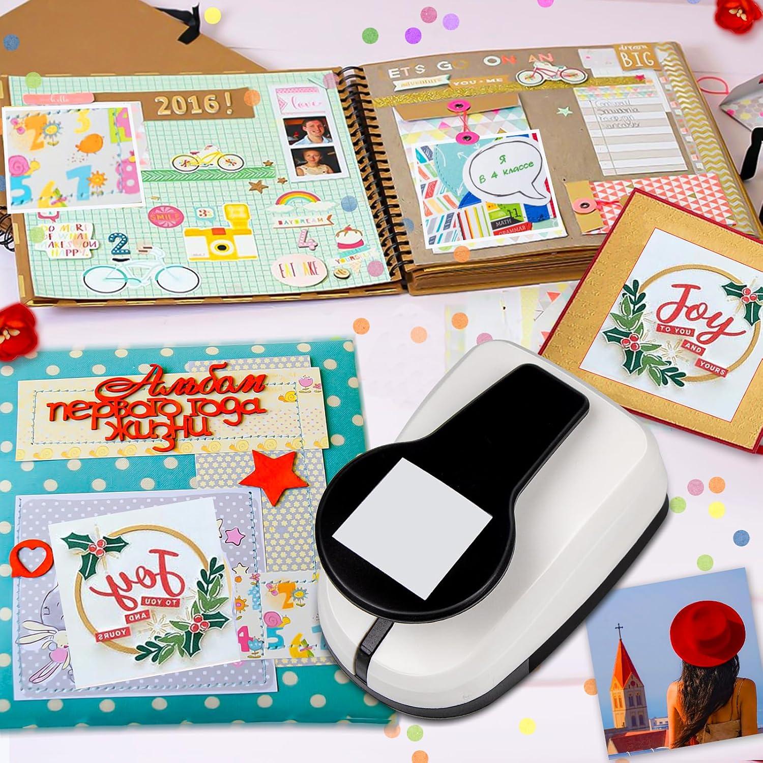 Perforadora de agujero cuadrado HKKYO 4.8 cm para manualidades