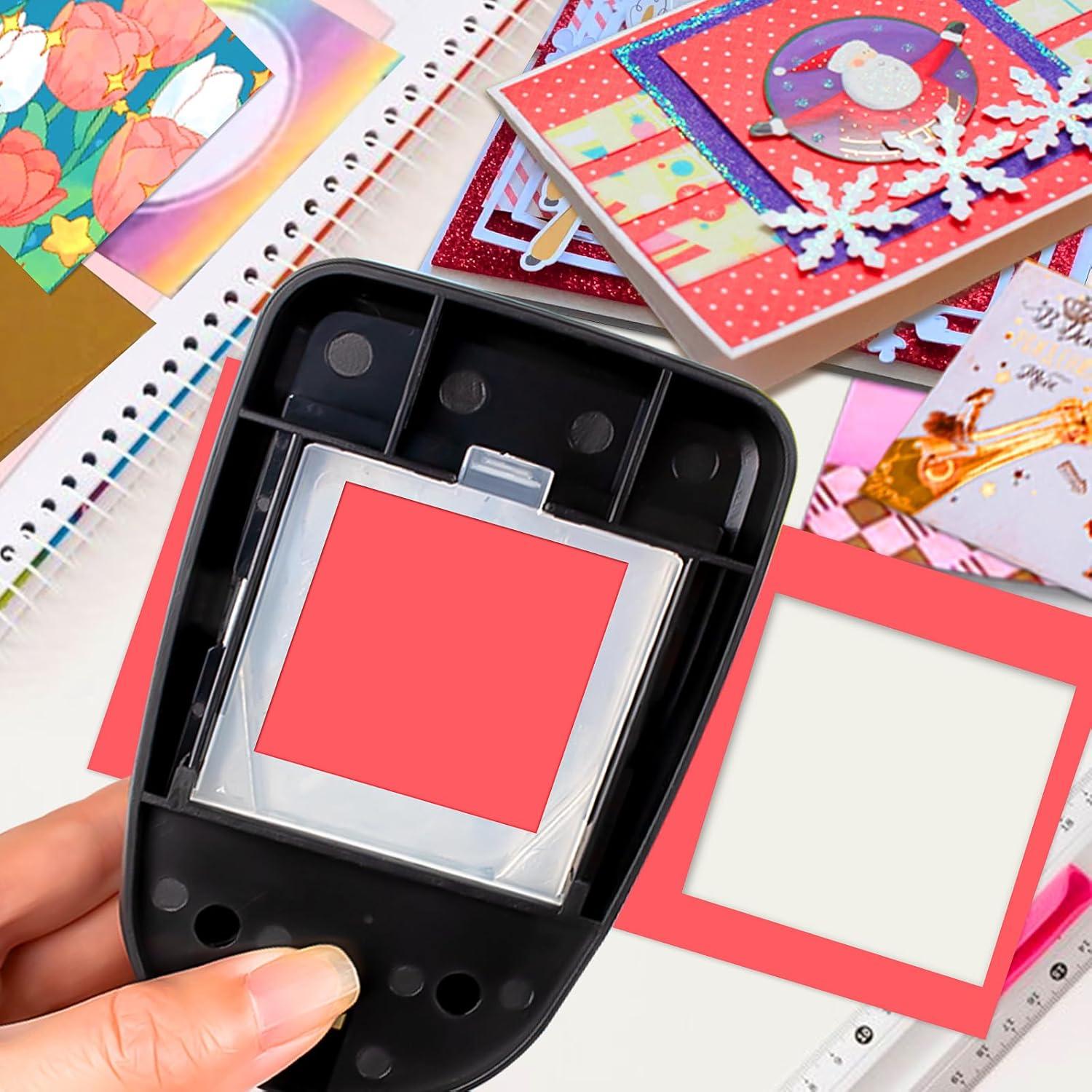 Perforadora de agujero cuadrado HKKYO 4.8 cm para manualidades