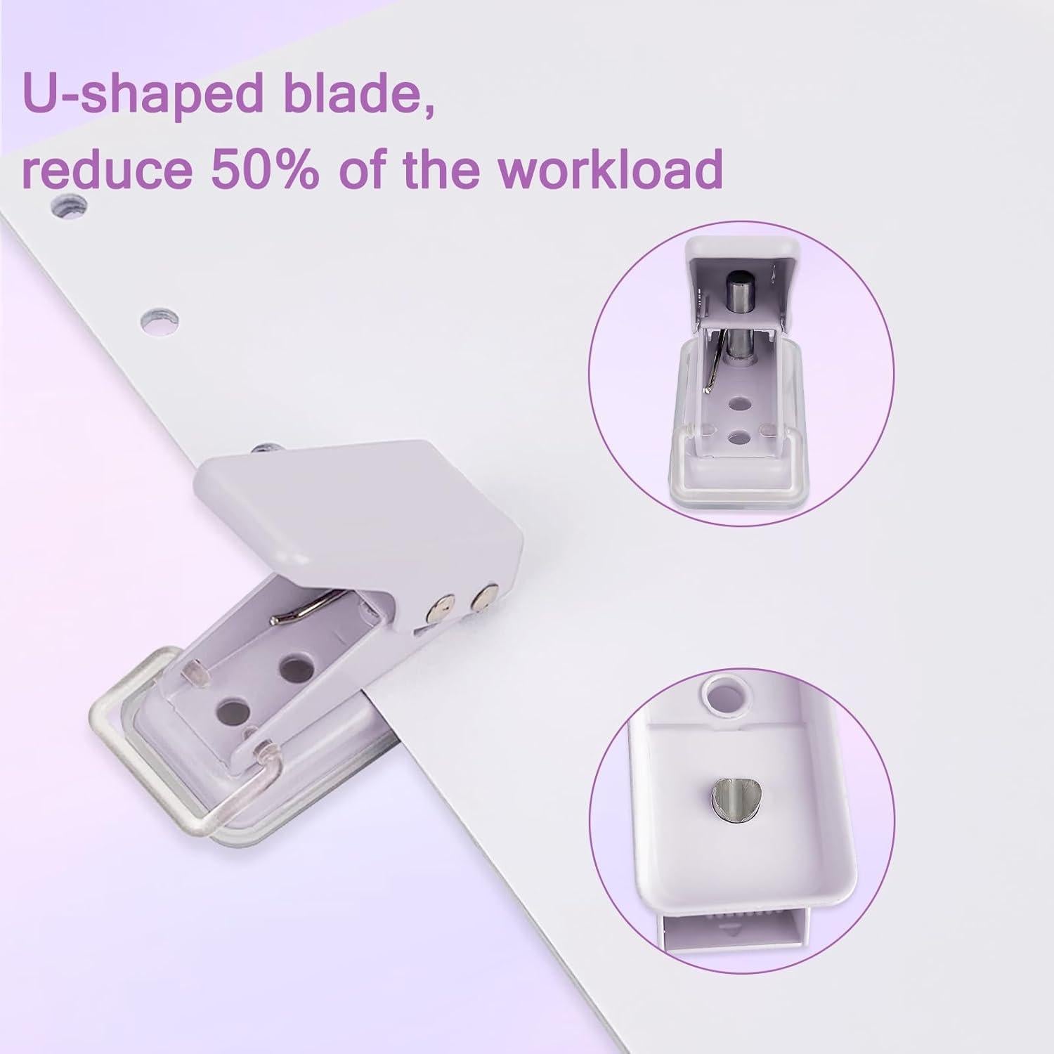 Perforadora de Un Solo Orificio Zufecy 6mm para Papel y Manualidades