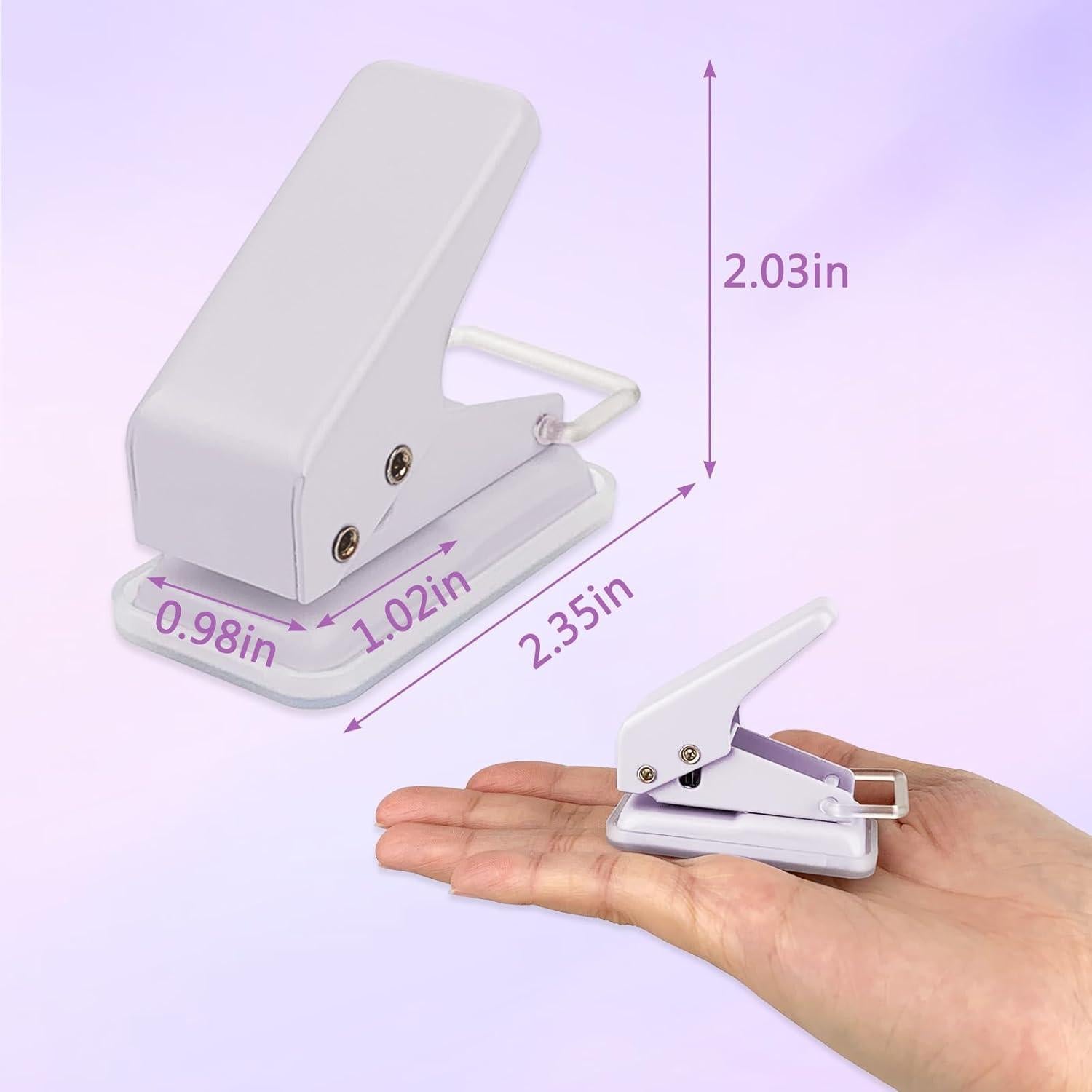 Perforadora de Un Solo Orificio Zufecy 6mm para Papel y Manualidades